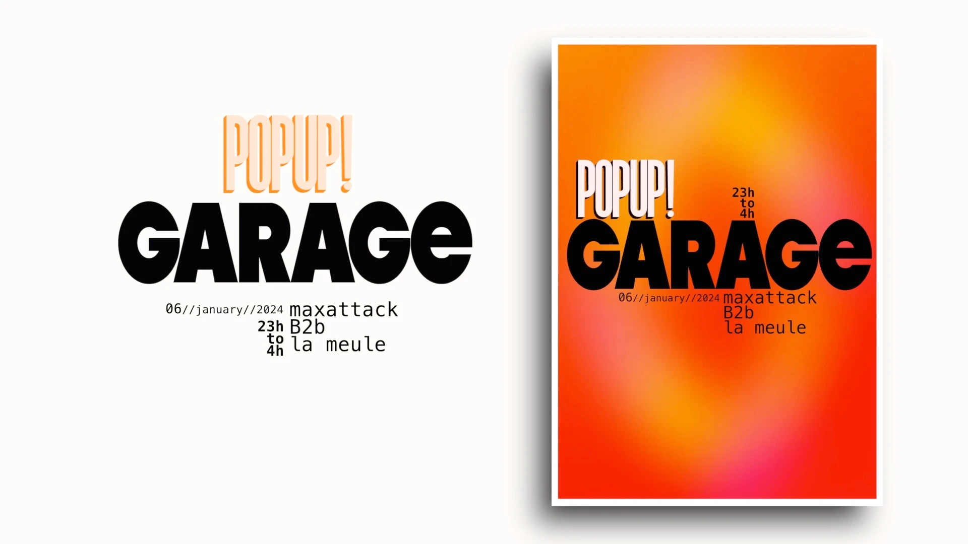Garage Au Popup Du Label