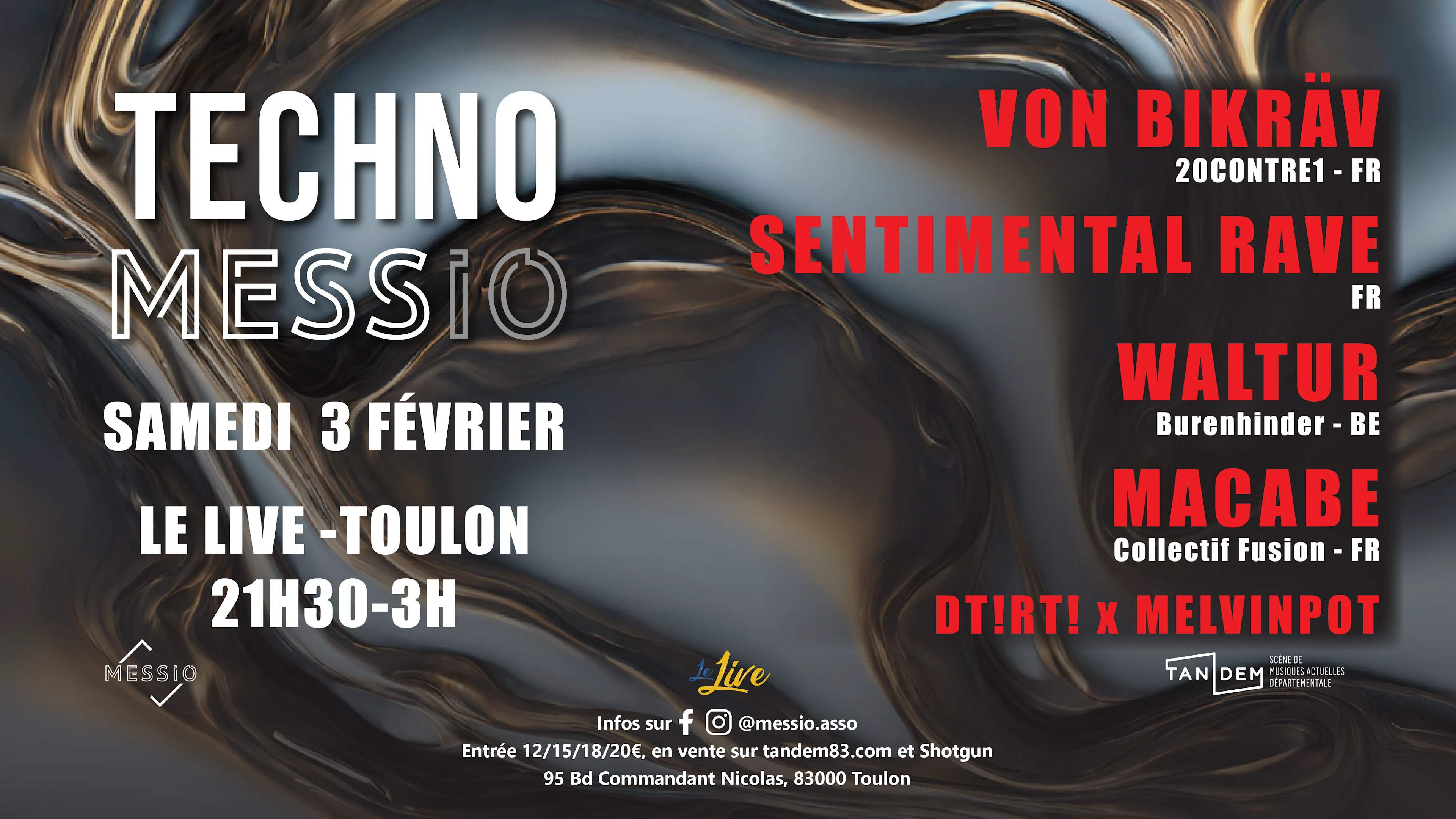 Techno Mess 2 : Von Bikrav + Sentimental Rave + Waltur + ...