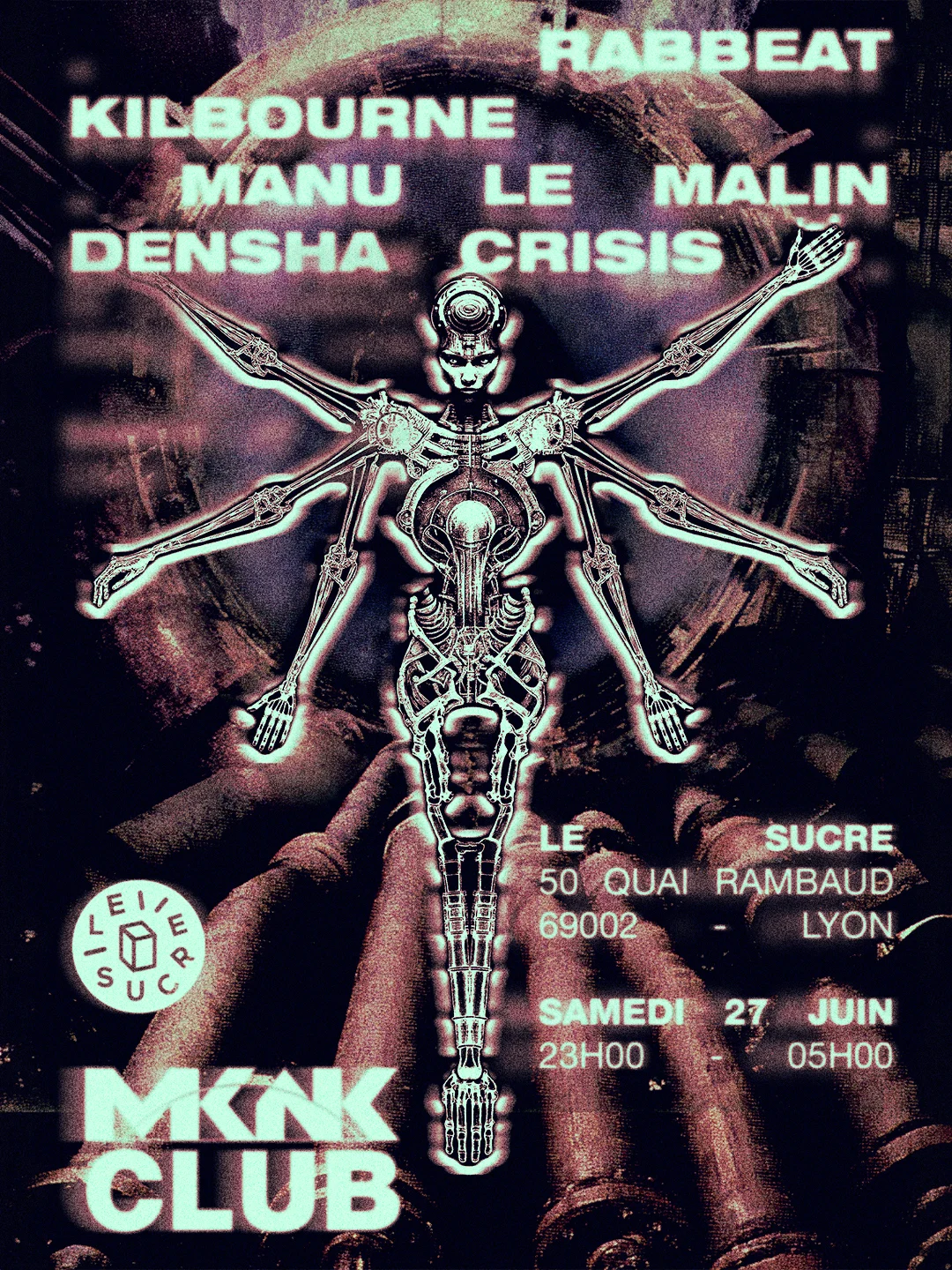 Club X Mknk : Manu Le Malin, Densha Crisis & More