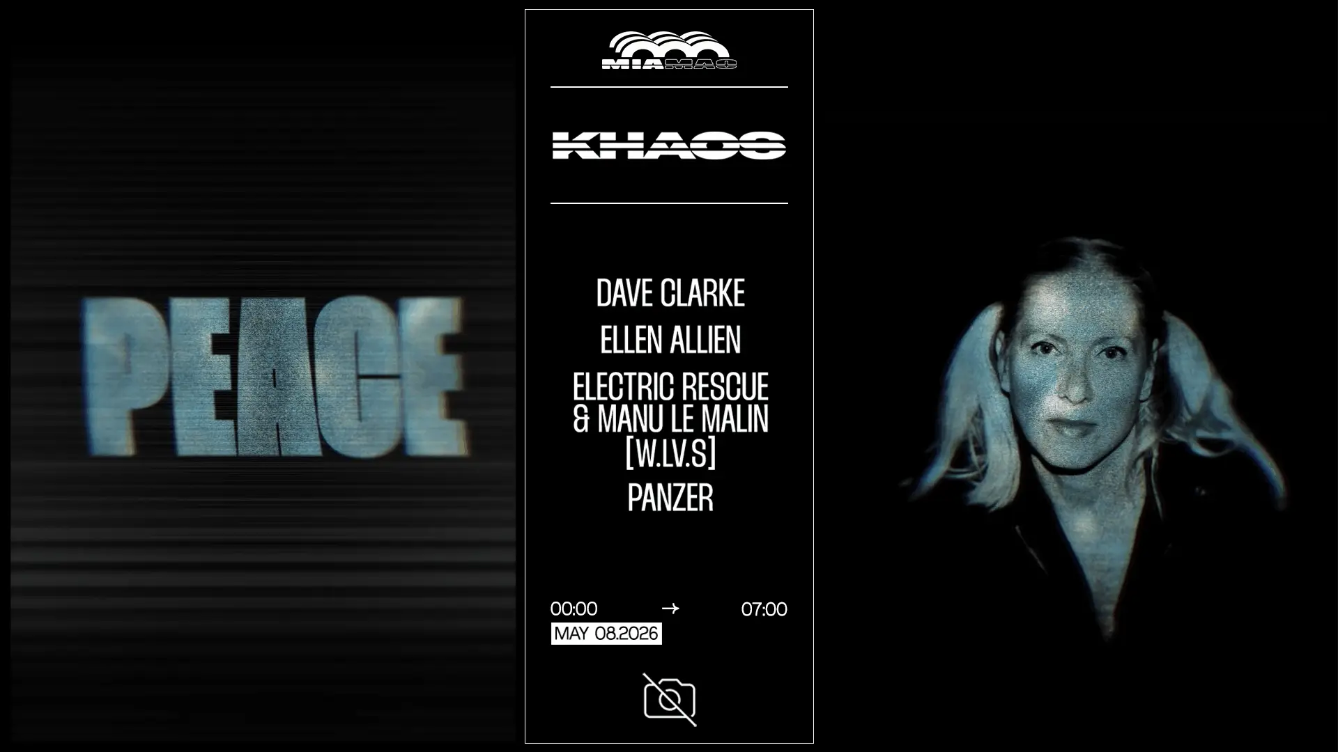 Khaos : Ellen Allien, Dave Clarke, Manu Le Malin & More