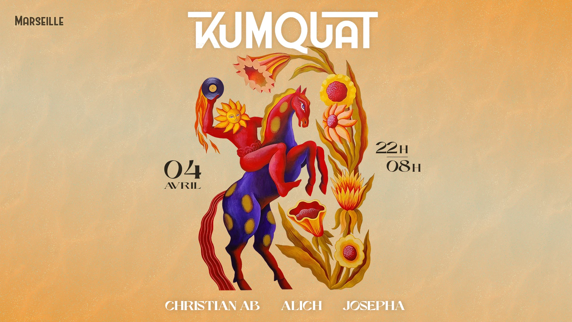 Kumquat W/ Christian Ab, Alich, Josepha — 4 Avril 2026