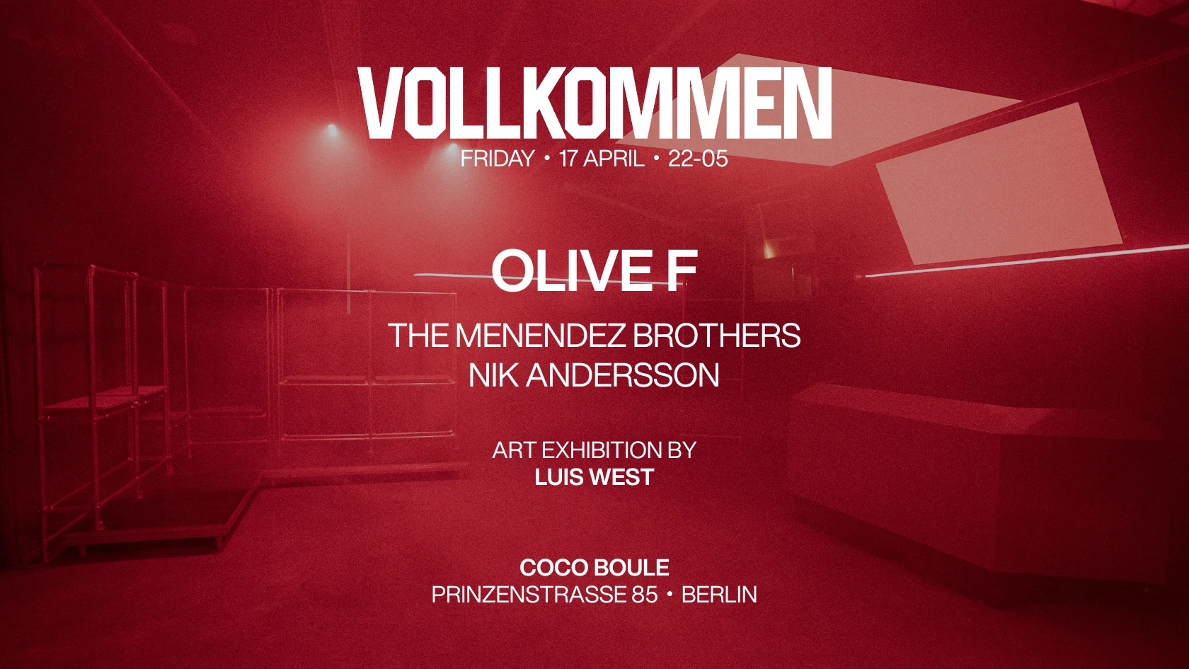 Vollkommen - Art & Club Night @ Coco Boule | 17.04.2026