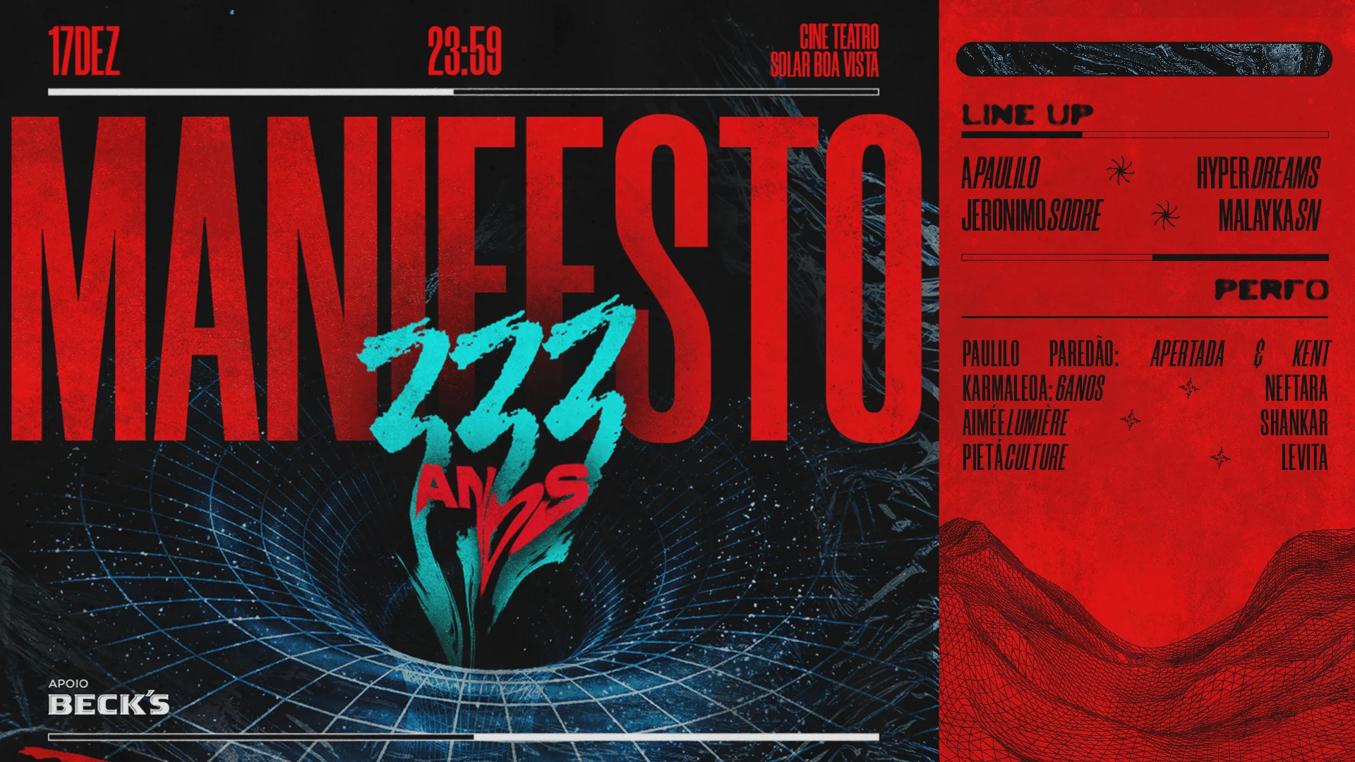 Manifesto 333 Anos @ Cine Teatro Solar Boa Vista 17/12