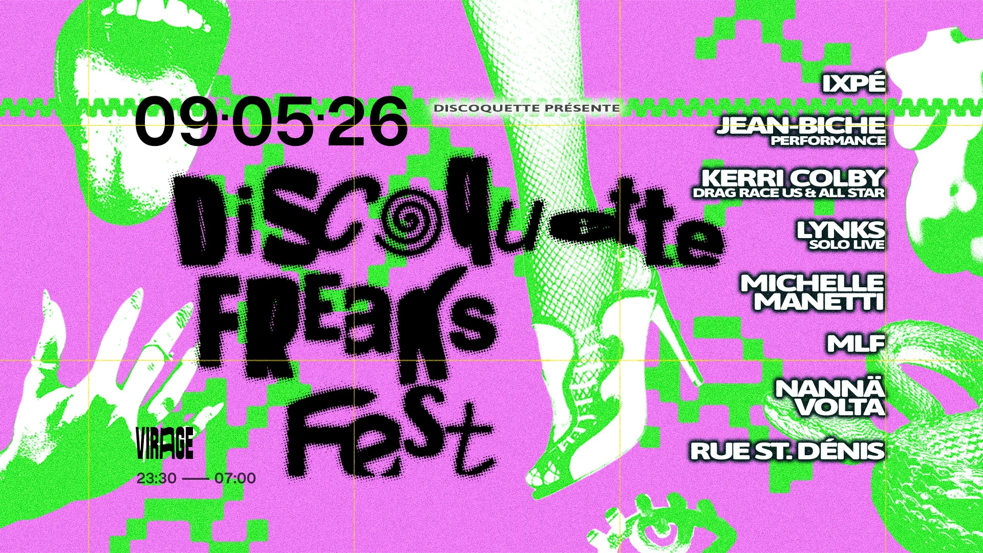 Discoquette Freaks : Kerri Colby, Lynks, Michelle Manetti