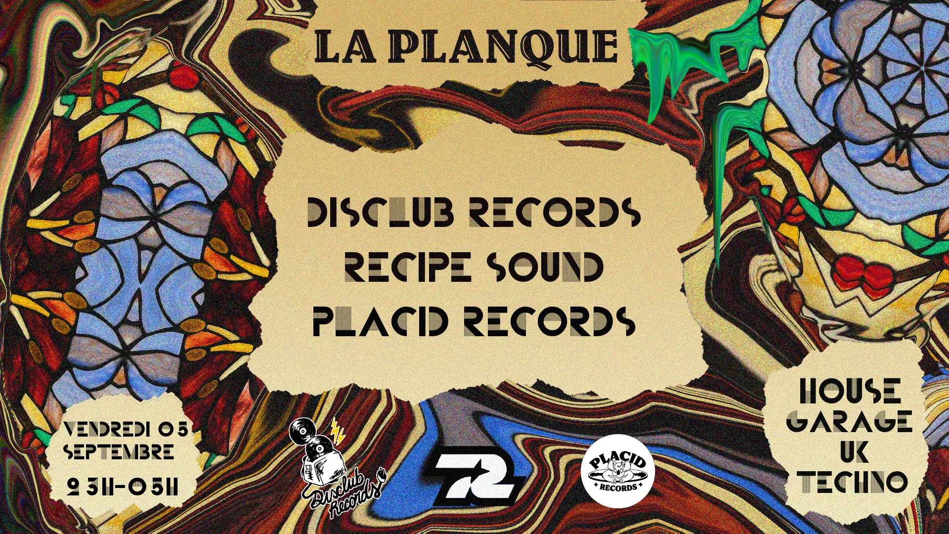 Disclub Records X Recipe Sound X Placid Records X Uslss