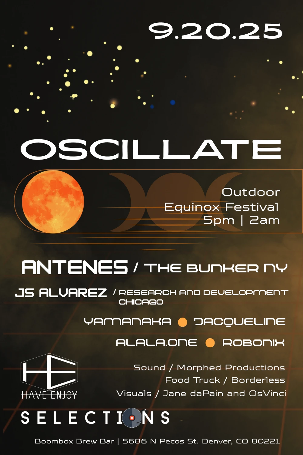 Antenes - Saturday, September 20th