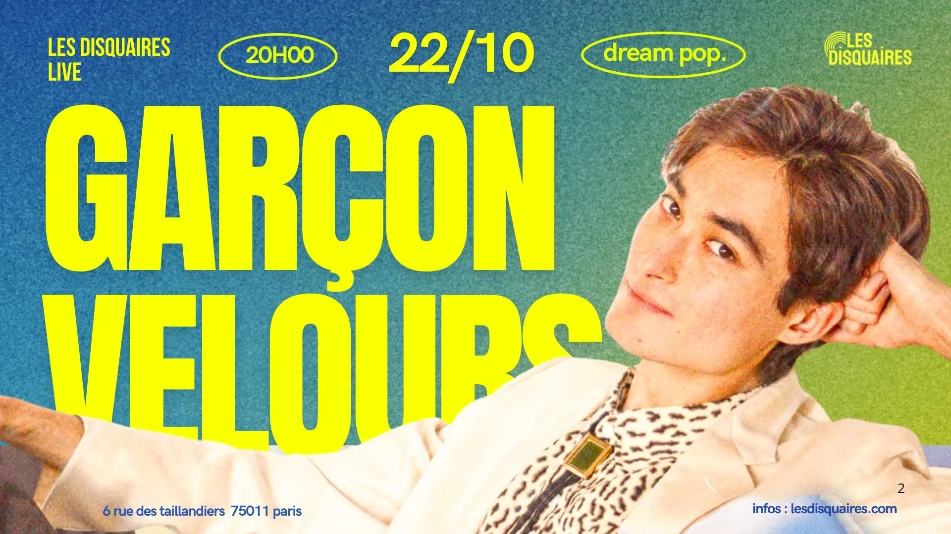 Garçon Velours - Live