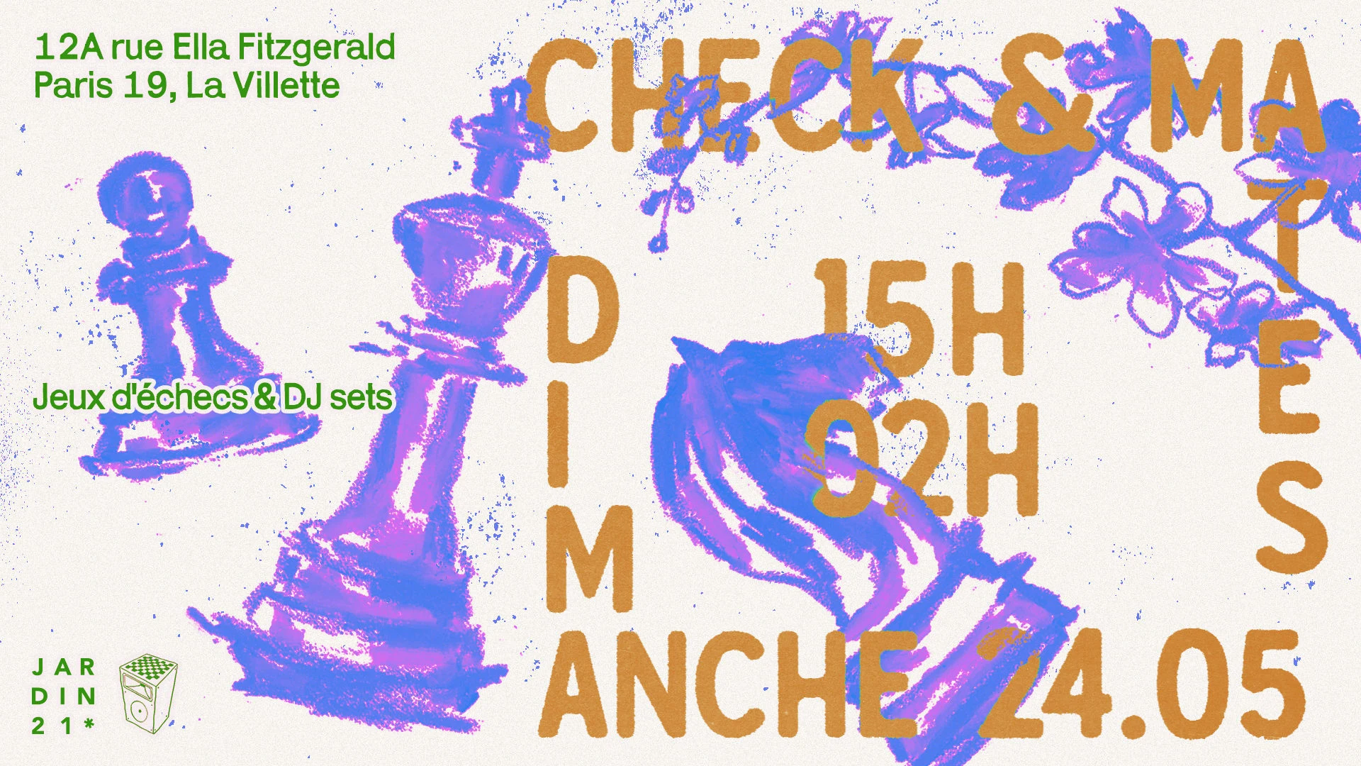 Check And Mates X Jardin21 - Dj Sets & Jeux D'échecs