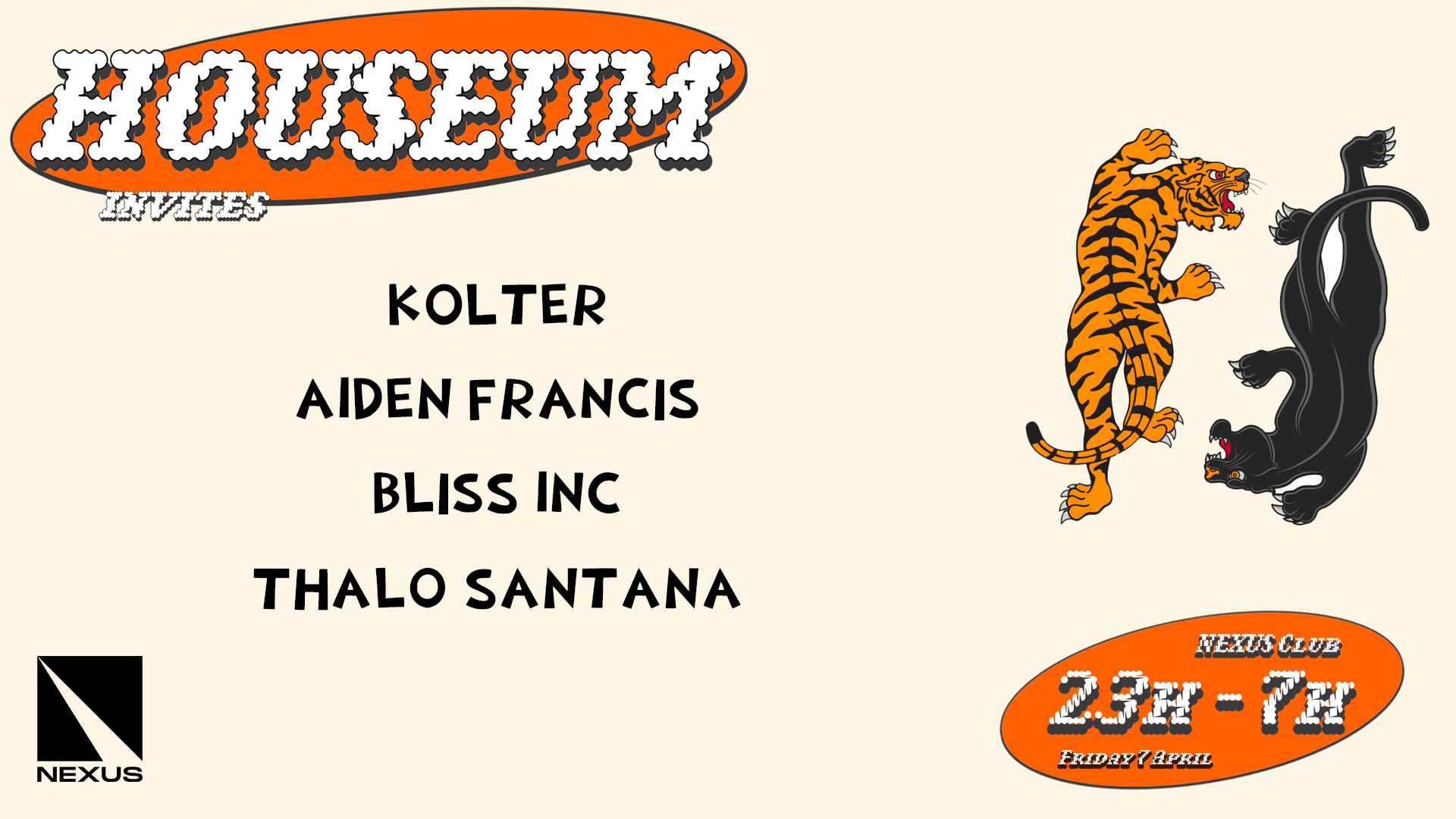 Houseum Invites Kolter, Bliss Inc, Thalo Santana & More