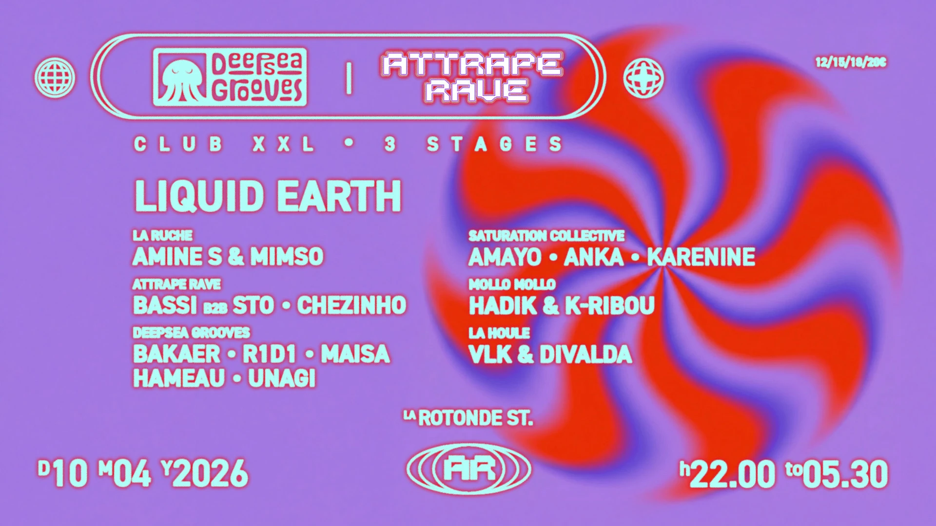 Deepsea Grooves X Attrape Rave : Liquid Earth & More