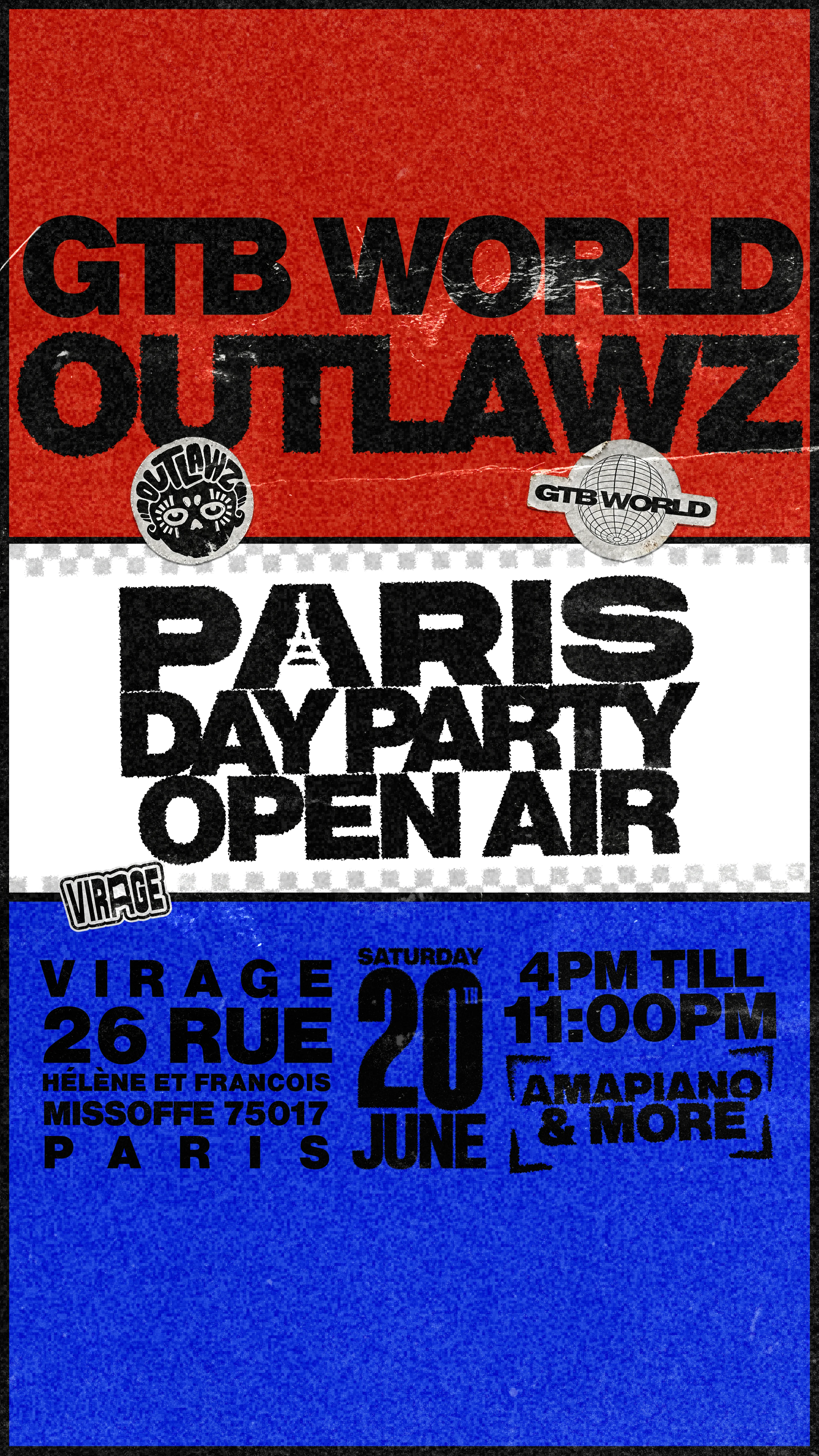 Gtb World X Outlawz : Open Air Day Party