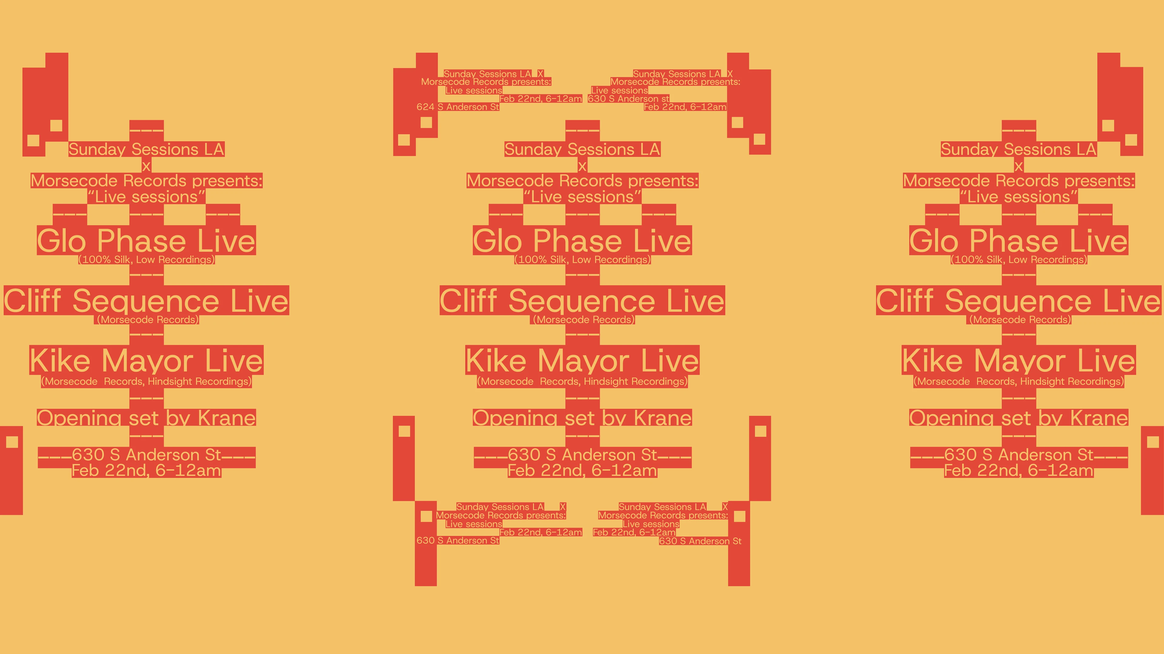 Sunday Sessions La X Morsecode (Analog Live - Hardware Only)