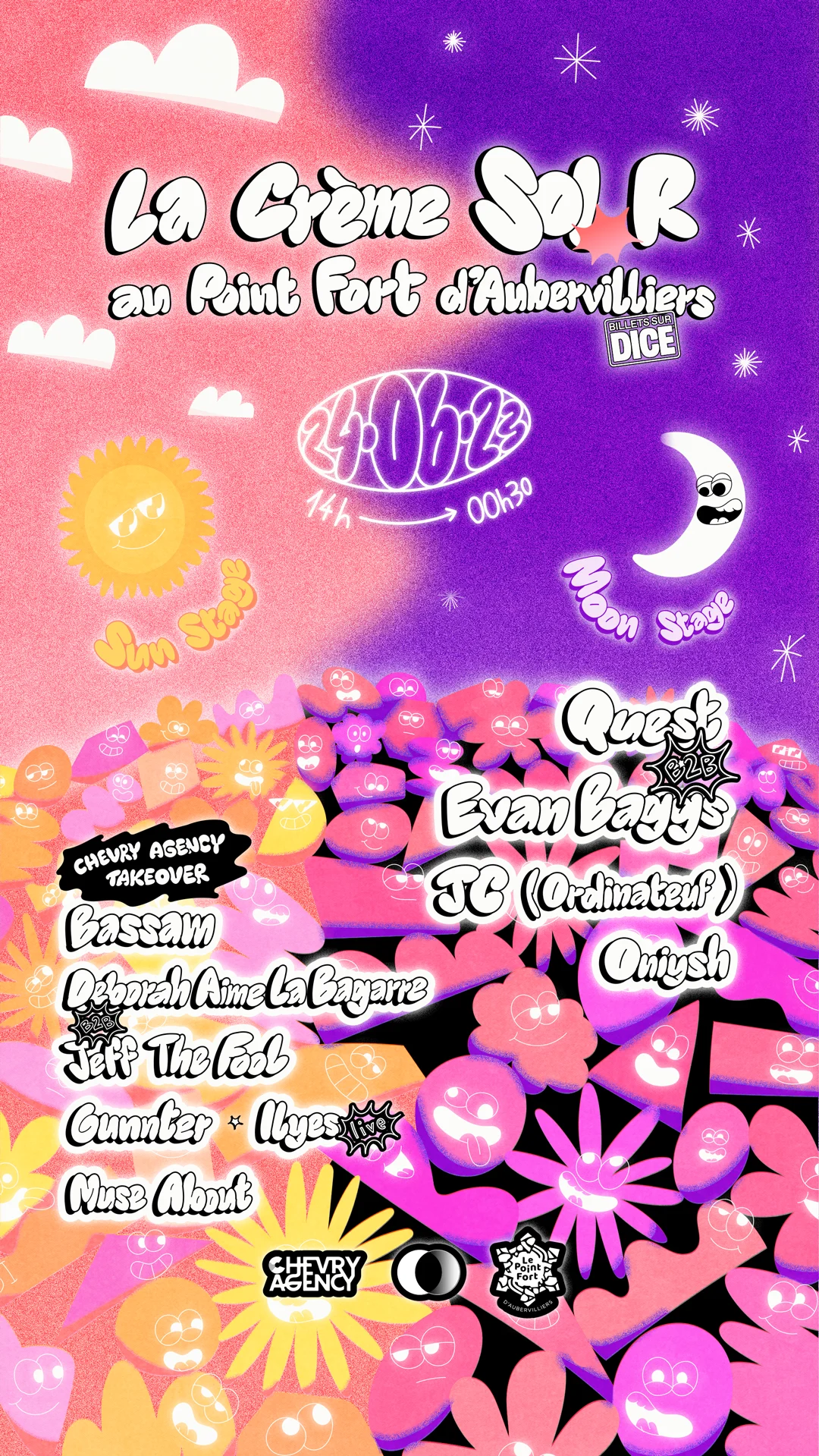 Creme Sol-R : Quest B2b Evan Baggs, Chevry Agency, Jc Oniysh