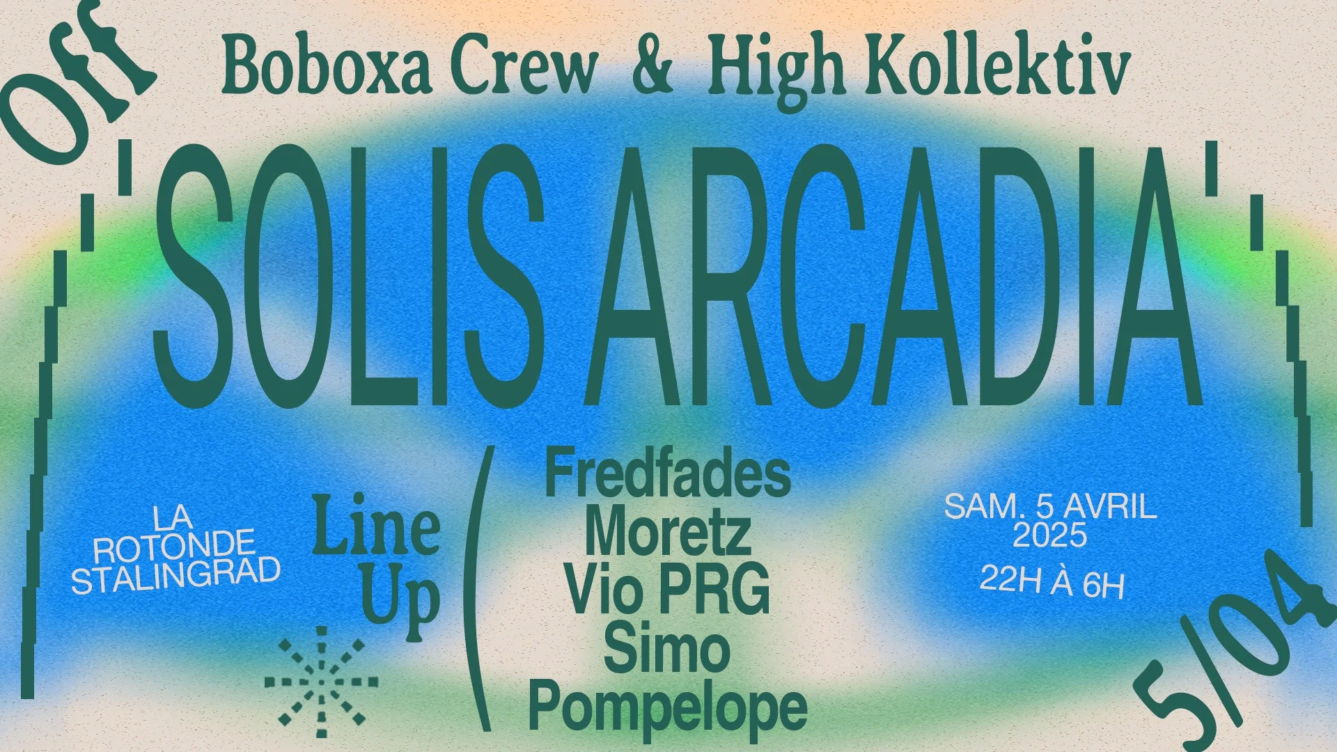Solis Arcadia Off | Fredfades, Moretz, Vio Prg, Simo & More