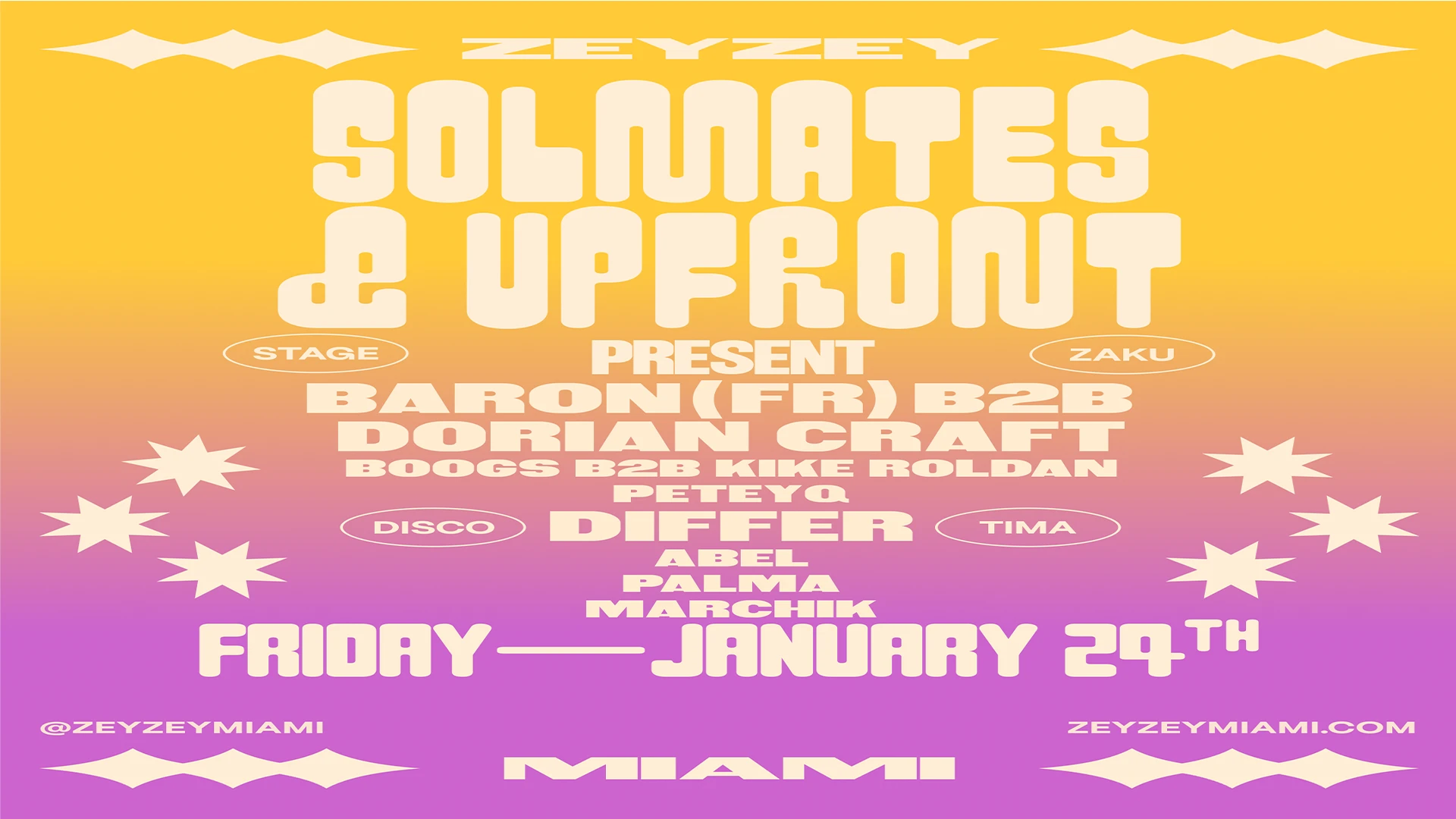 Solmates & Upfront Present: Baron (Fr), Differ, And More!