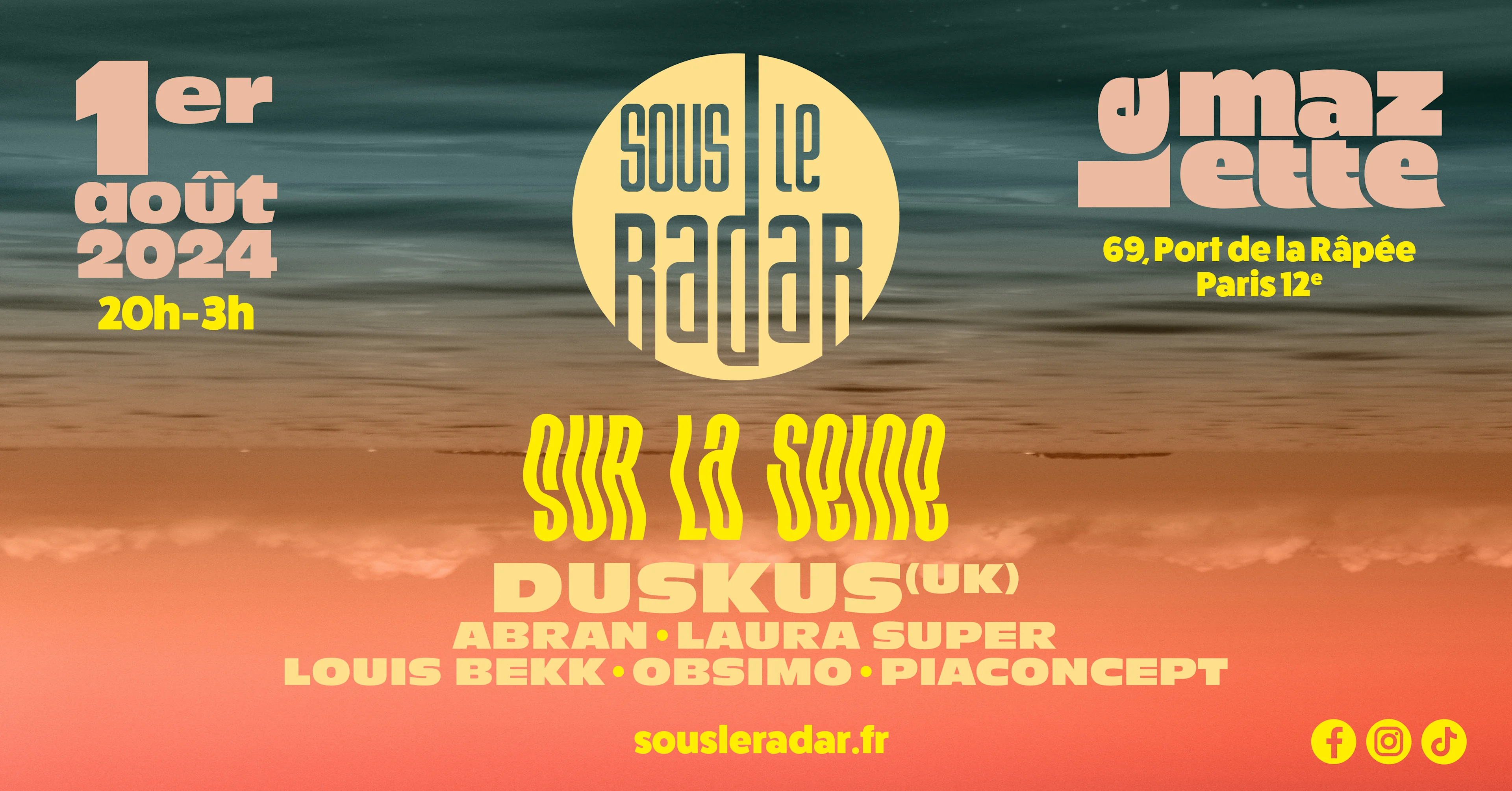 Sous Le Radar Invite Duskus, Obsimo, Piaconcept & More