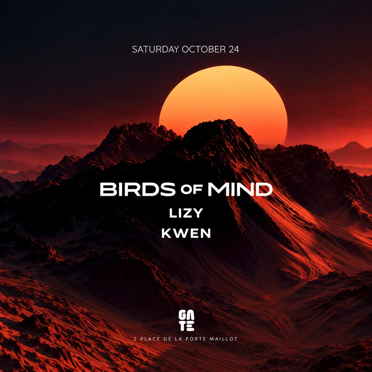 Birds Of Mind X Lizy X Kwen At Gate Club Paris