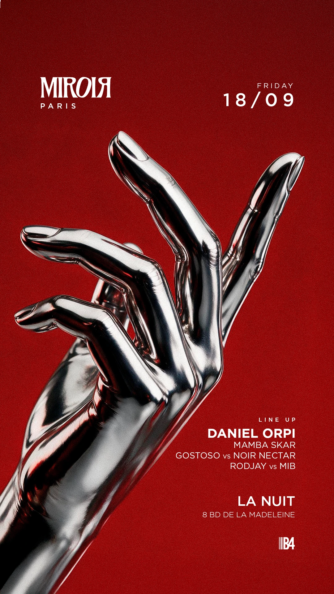Miroir Paris : Daniel Orpi, Mamba Skar & More @ La Nuit