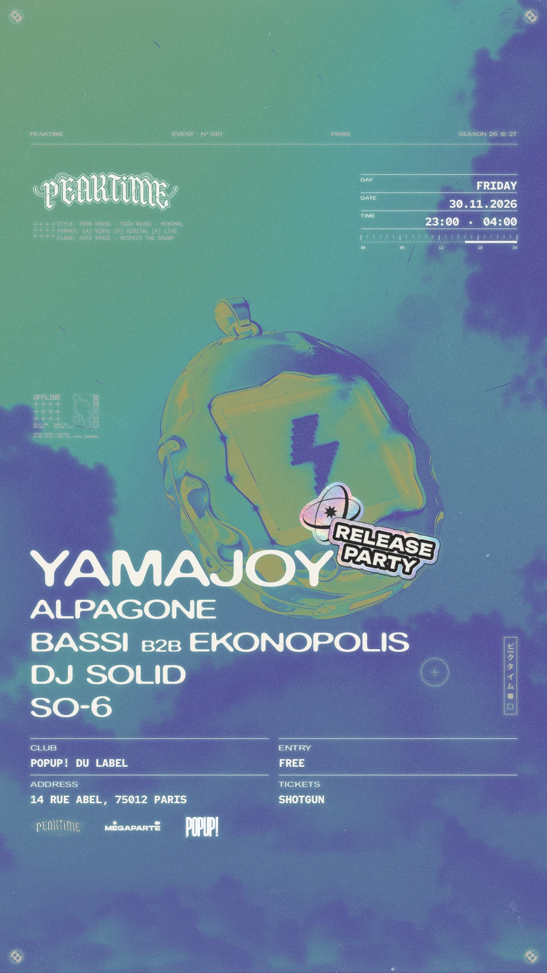Yamajoy Release Party By Peaktime
