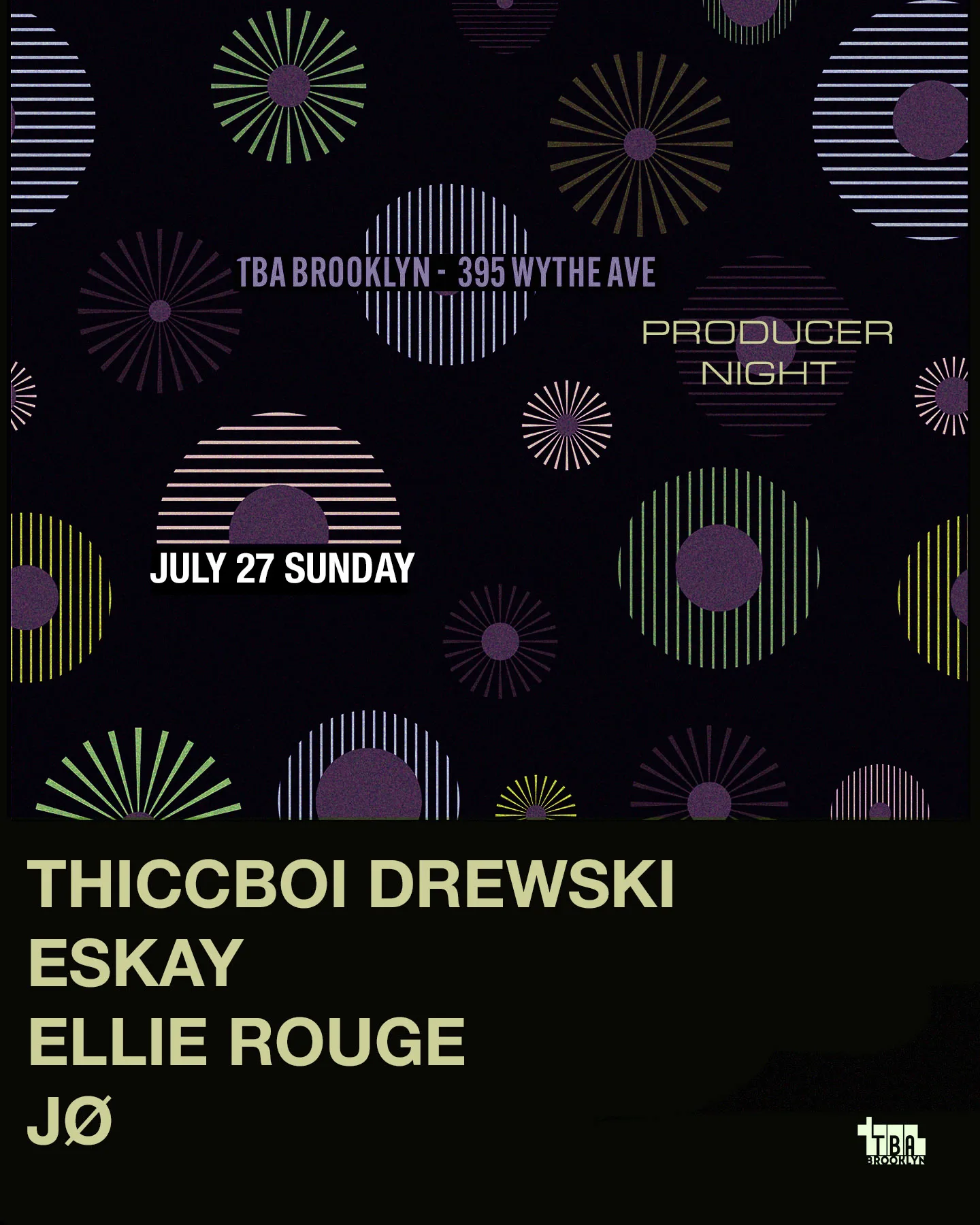 Producer Night: Thiccboi Drewski, Eskay, Ellie Rouge, Jø