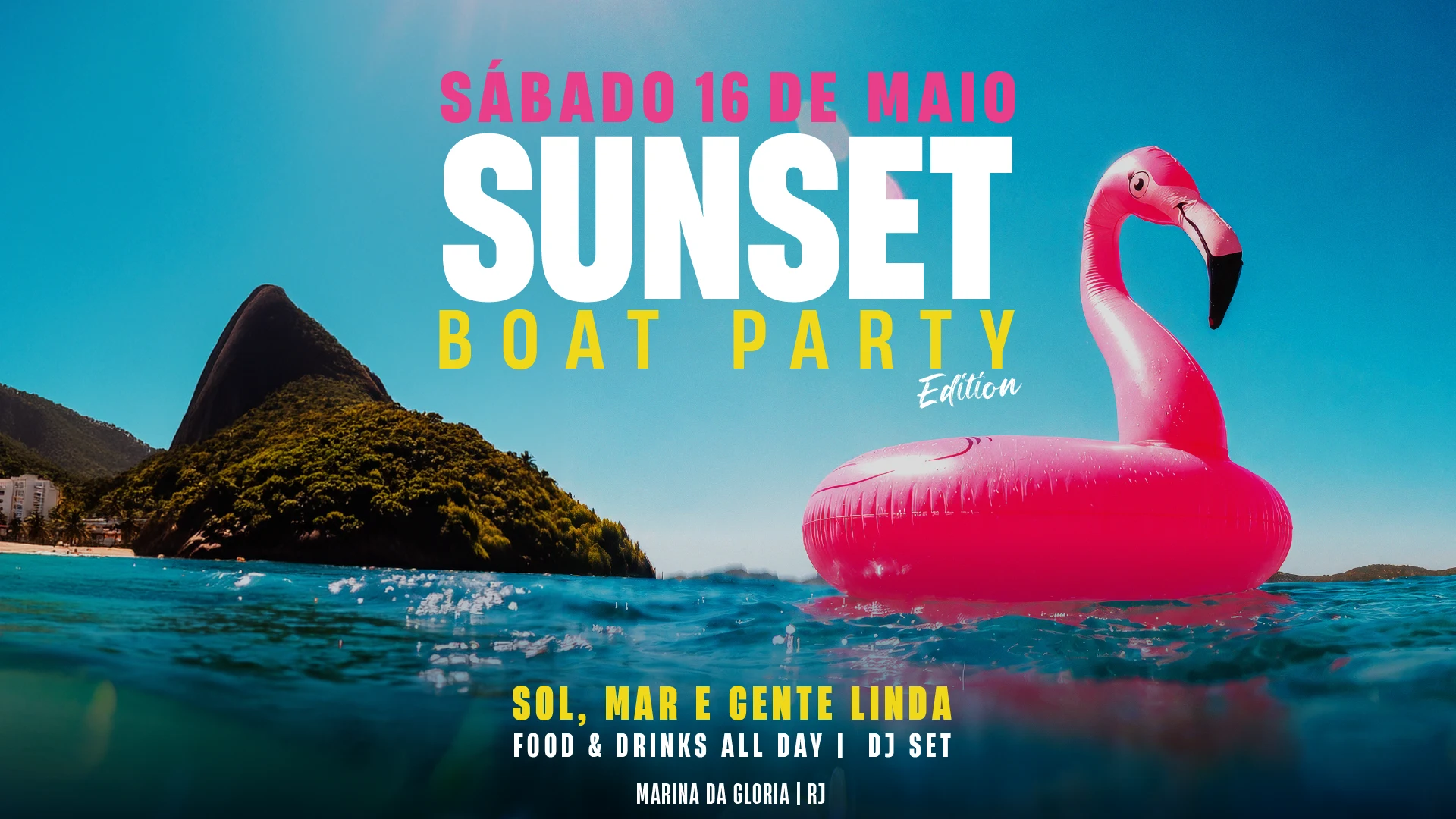 Sunset Boat Party - Birtday Edition (Food & Drinks Included)