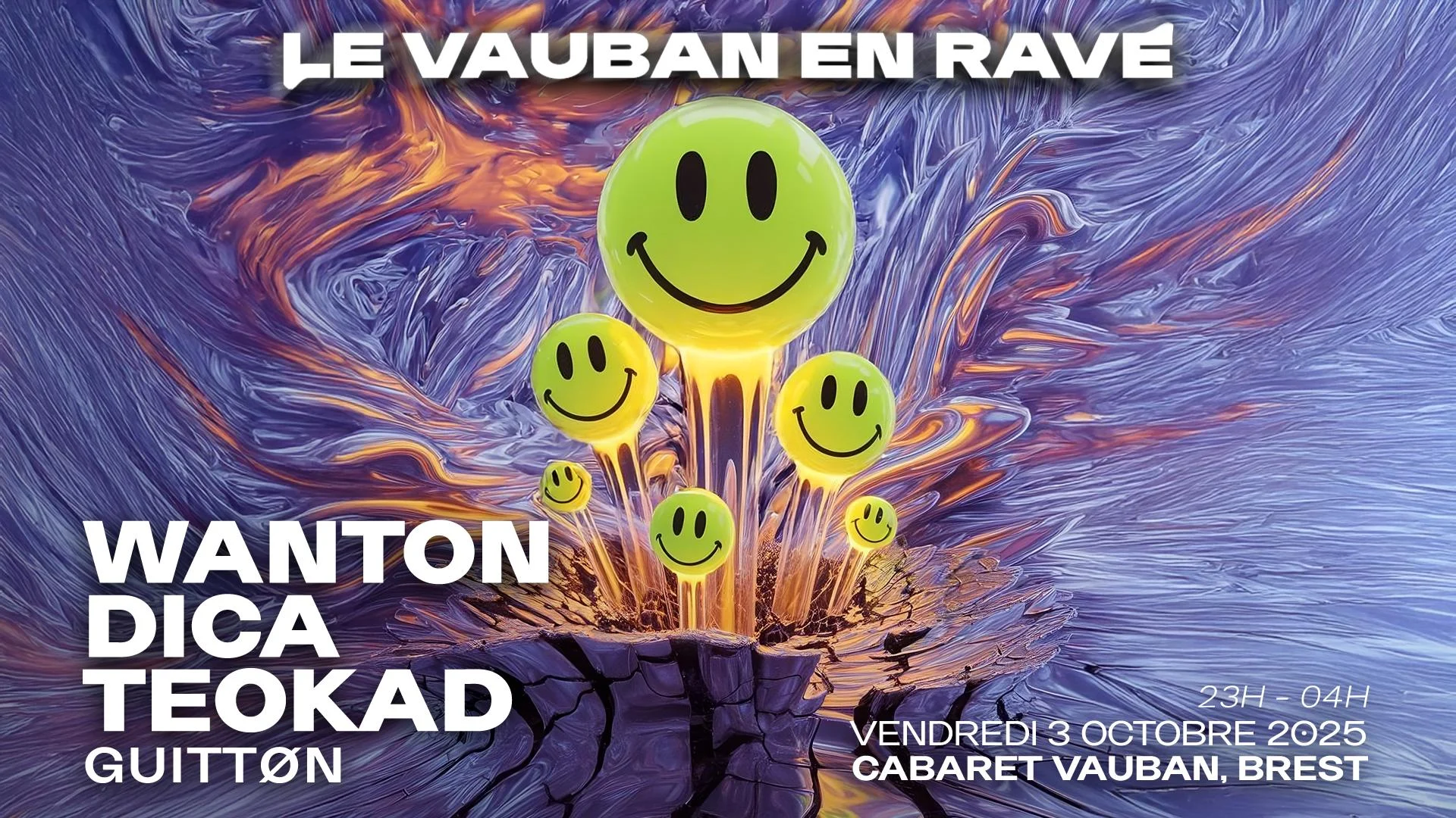 Le Vauban En Rave W/ Wanton, Dica, Teokad & Guittøn