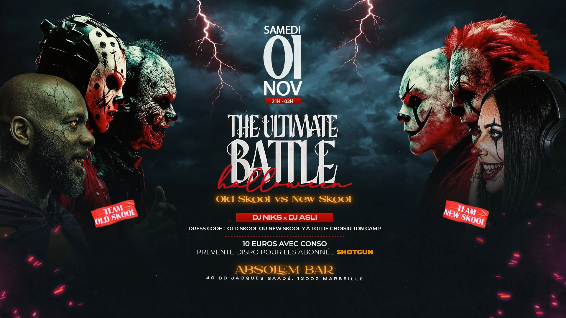 The Ultimate Battle Halloween : Old Skool Vs New Skool