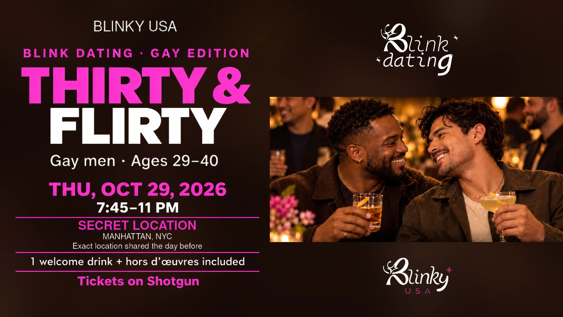 Thirty & Flirty — Blink Dating