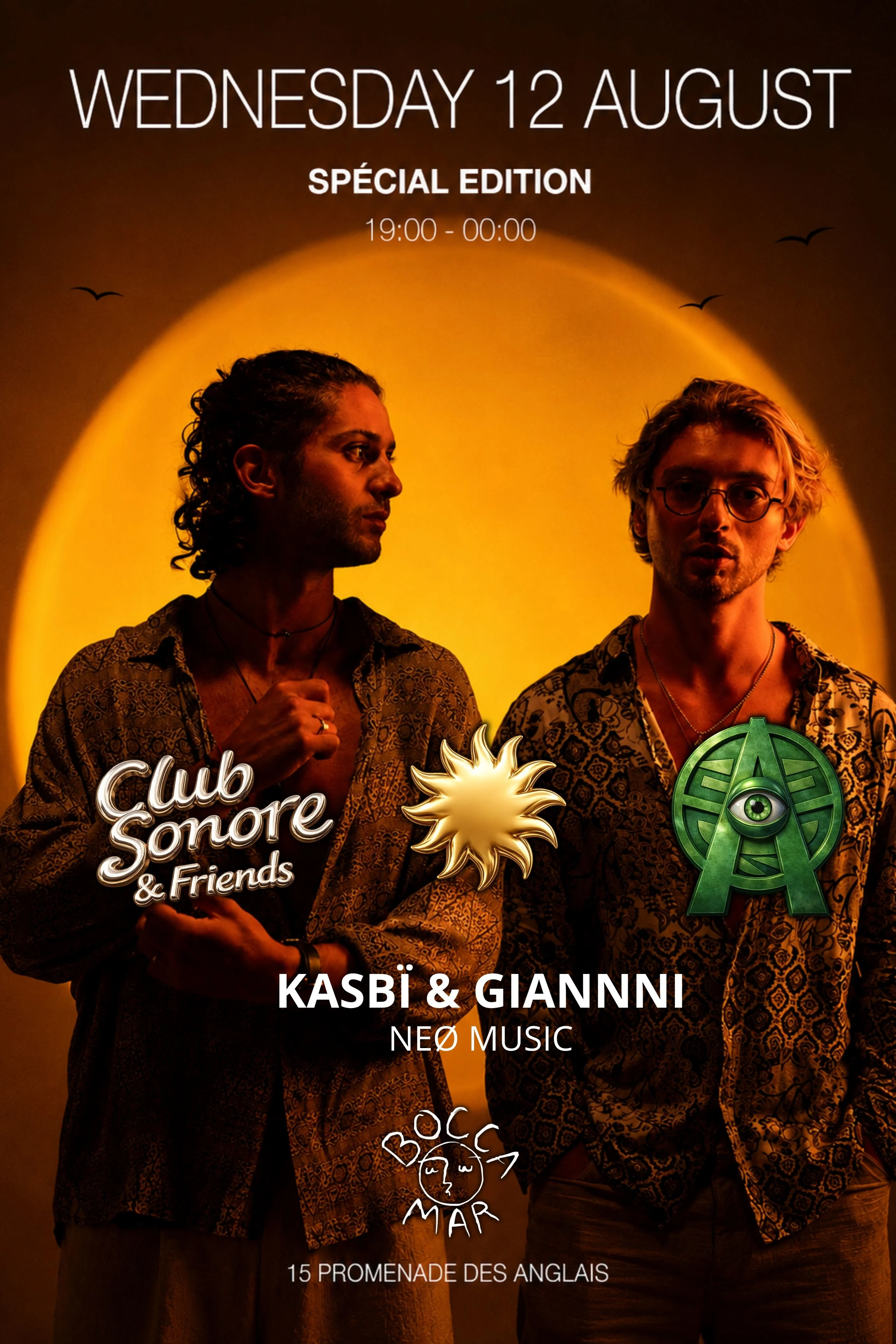 Guest Kasbi & Giannni X Club Sonore & Aztek  X Wedn 12 July