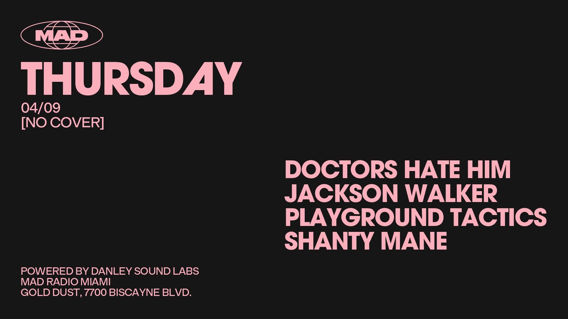 Doctors Hatehim,Jackson Walker,Playground Tactics,Shantymane