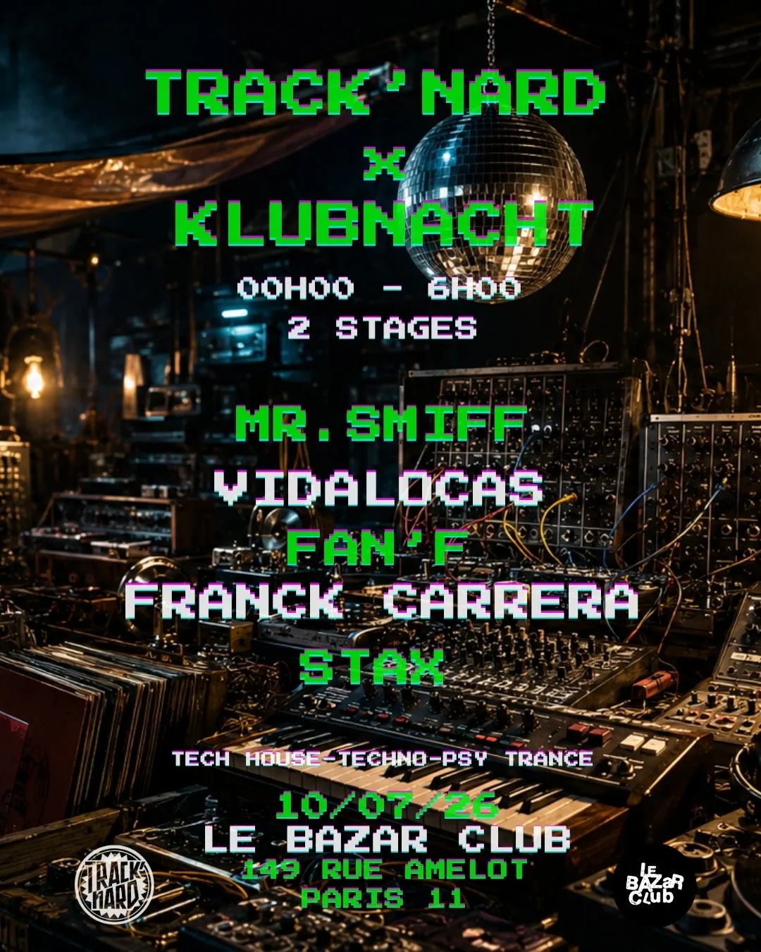 Track'nard X Klubnacht @Bazarclub