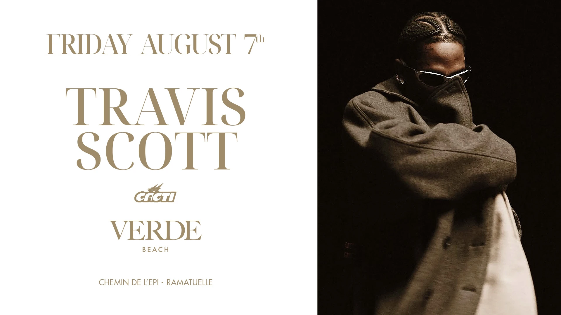 Travis Scott X Verde Beach - Live Performance - August 7th