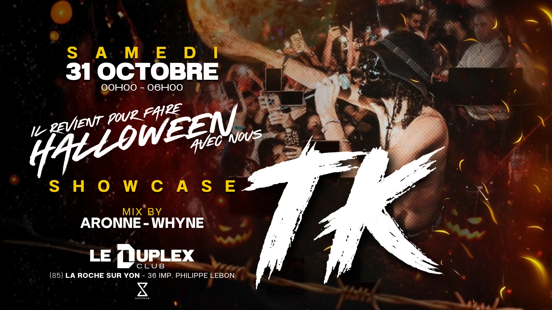 Sam 31 Oct - Tk Showcase D'halloween