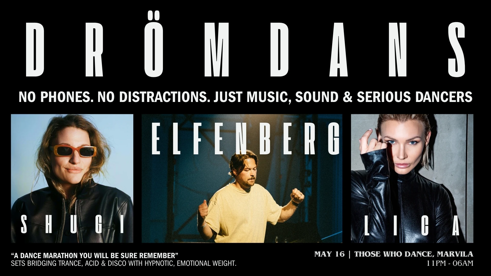 Drömdans 001 Invites Elfenberg X Lica X Shugi