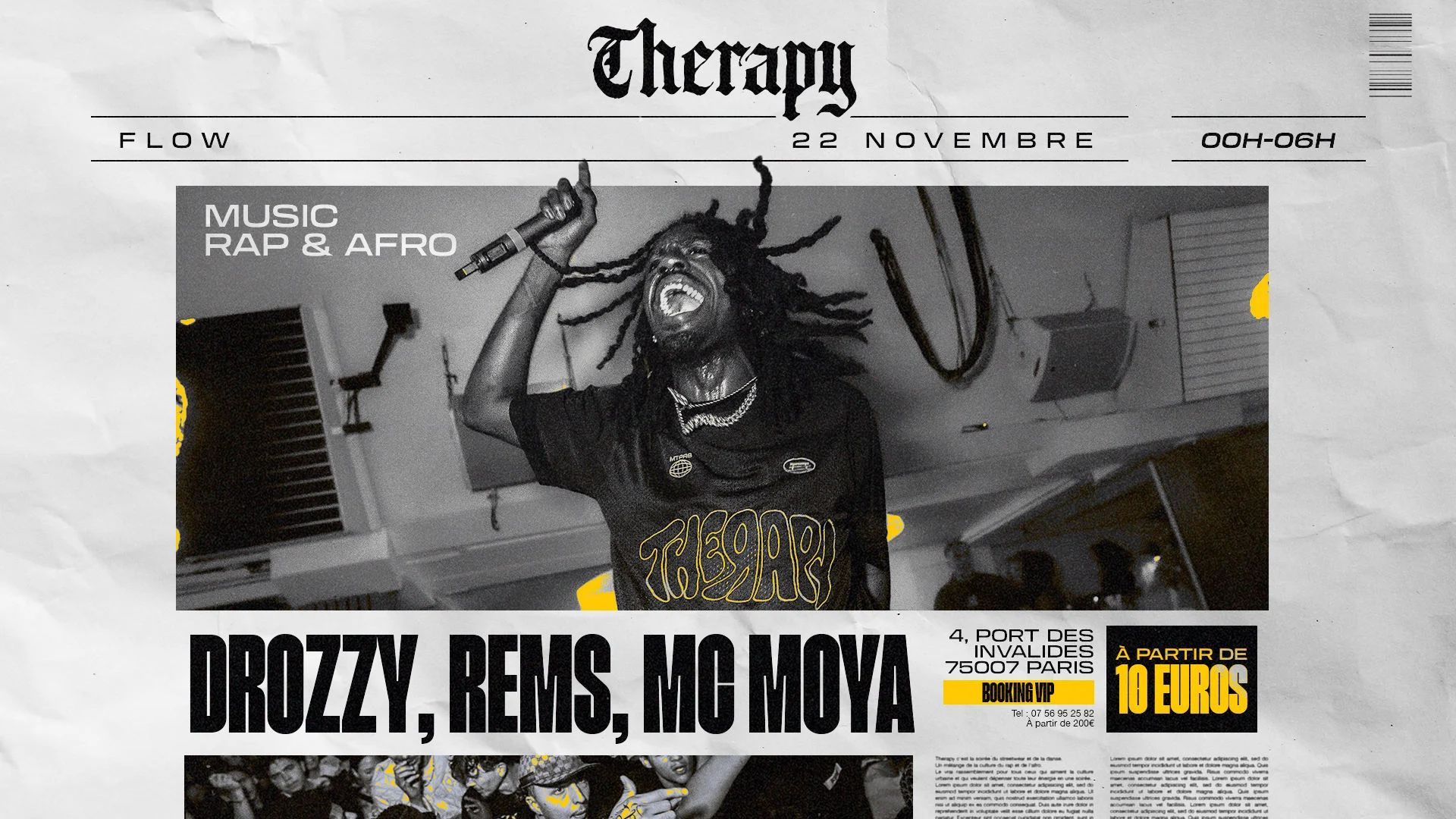 Therapy : Rap & Afro / Flow - 22/11