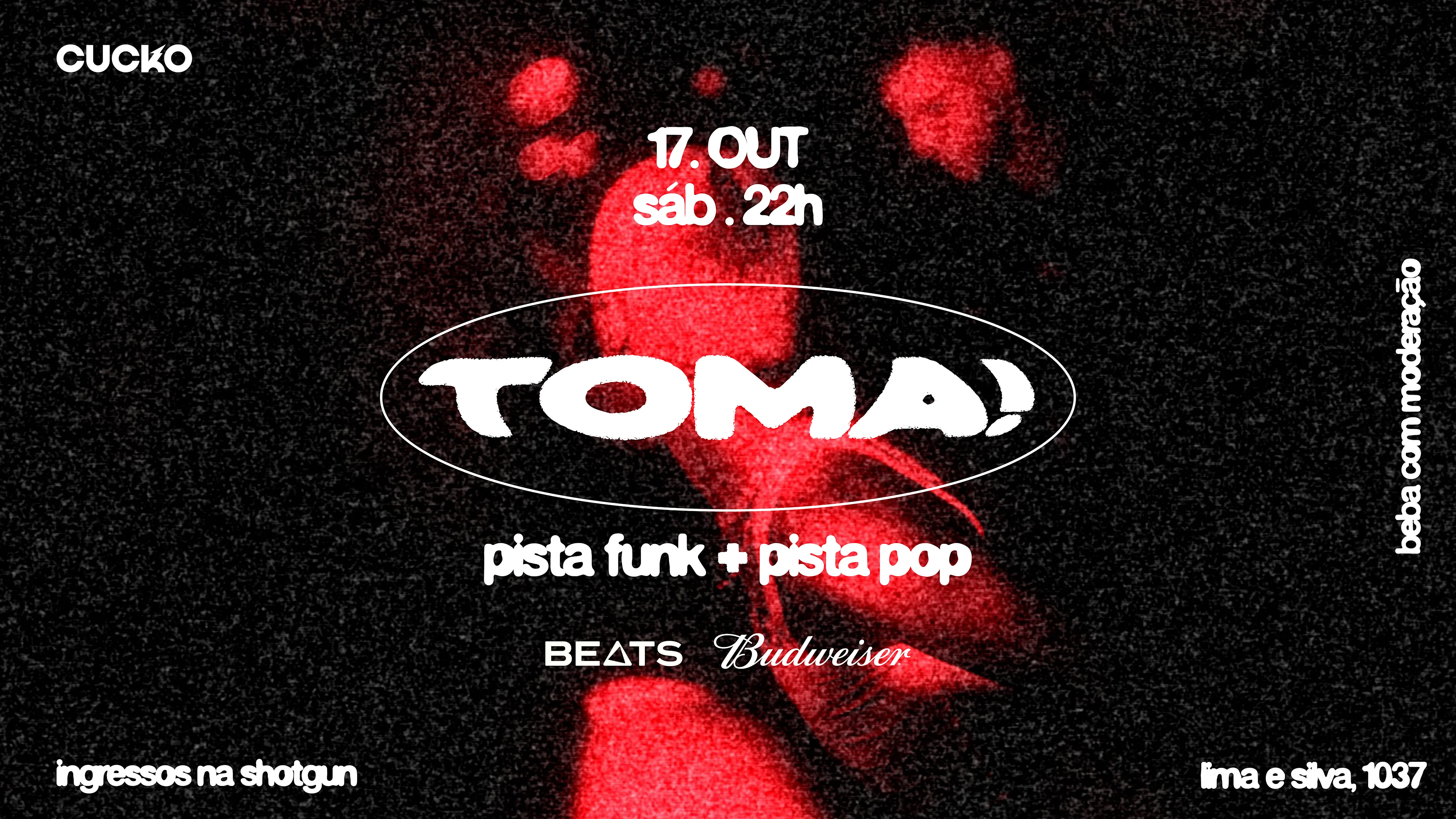 Toma! // Pista Funk + Pista Pop // 17.10 @Cucko