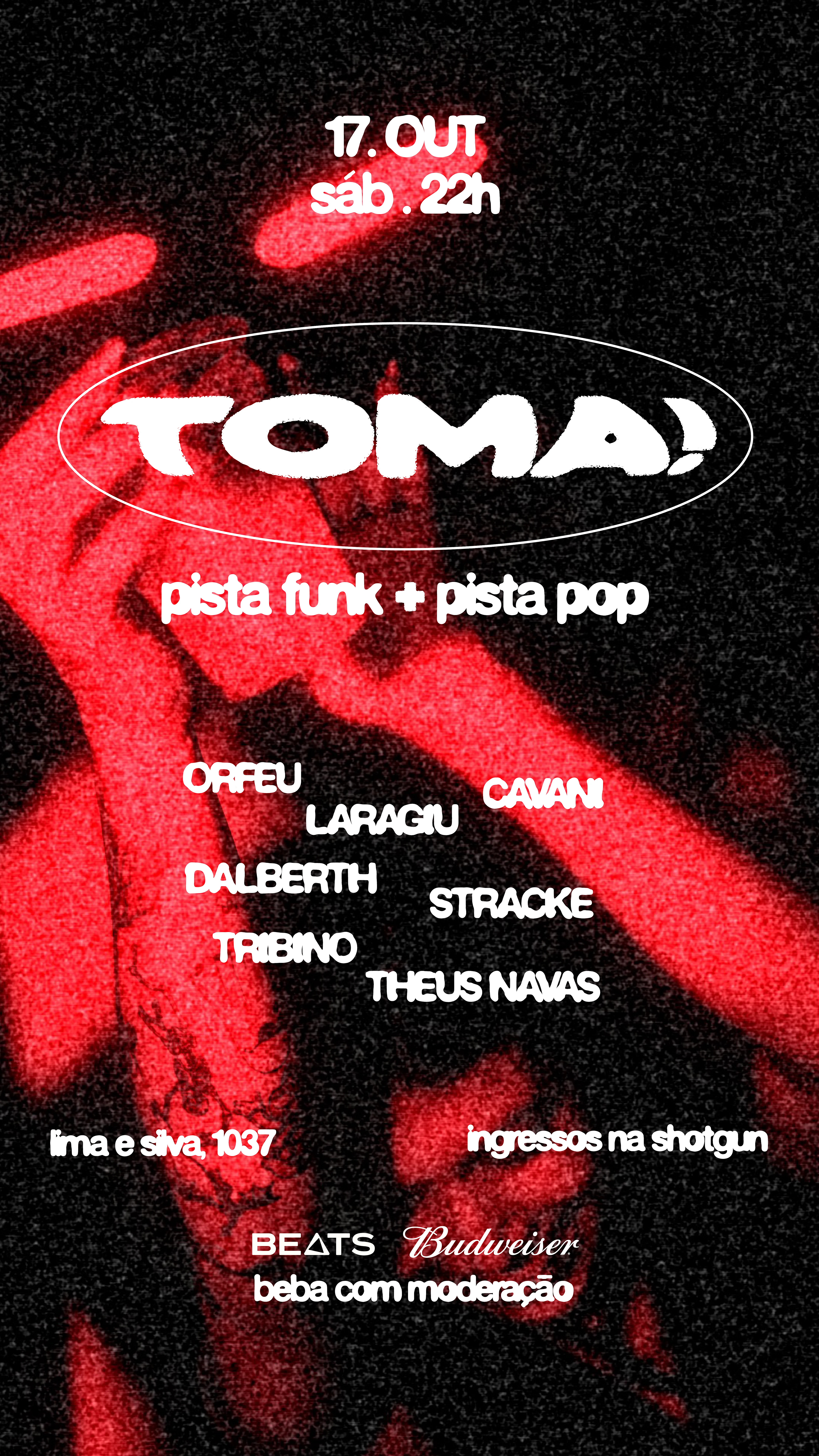 Toma! // Pista Funk + Pista Pop // 17.10 @Cucko