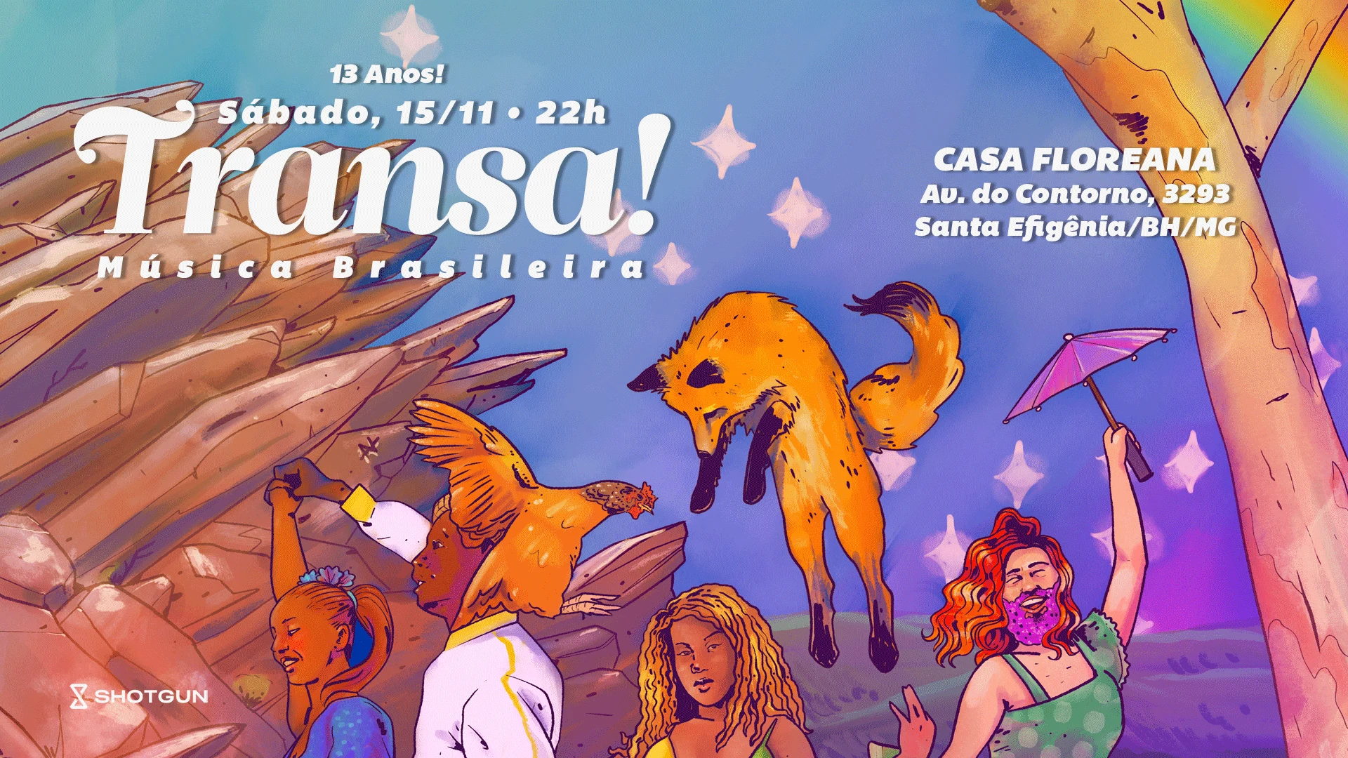 Transa! 13 Anos! Na Casa Floreana