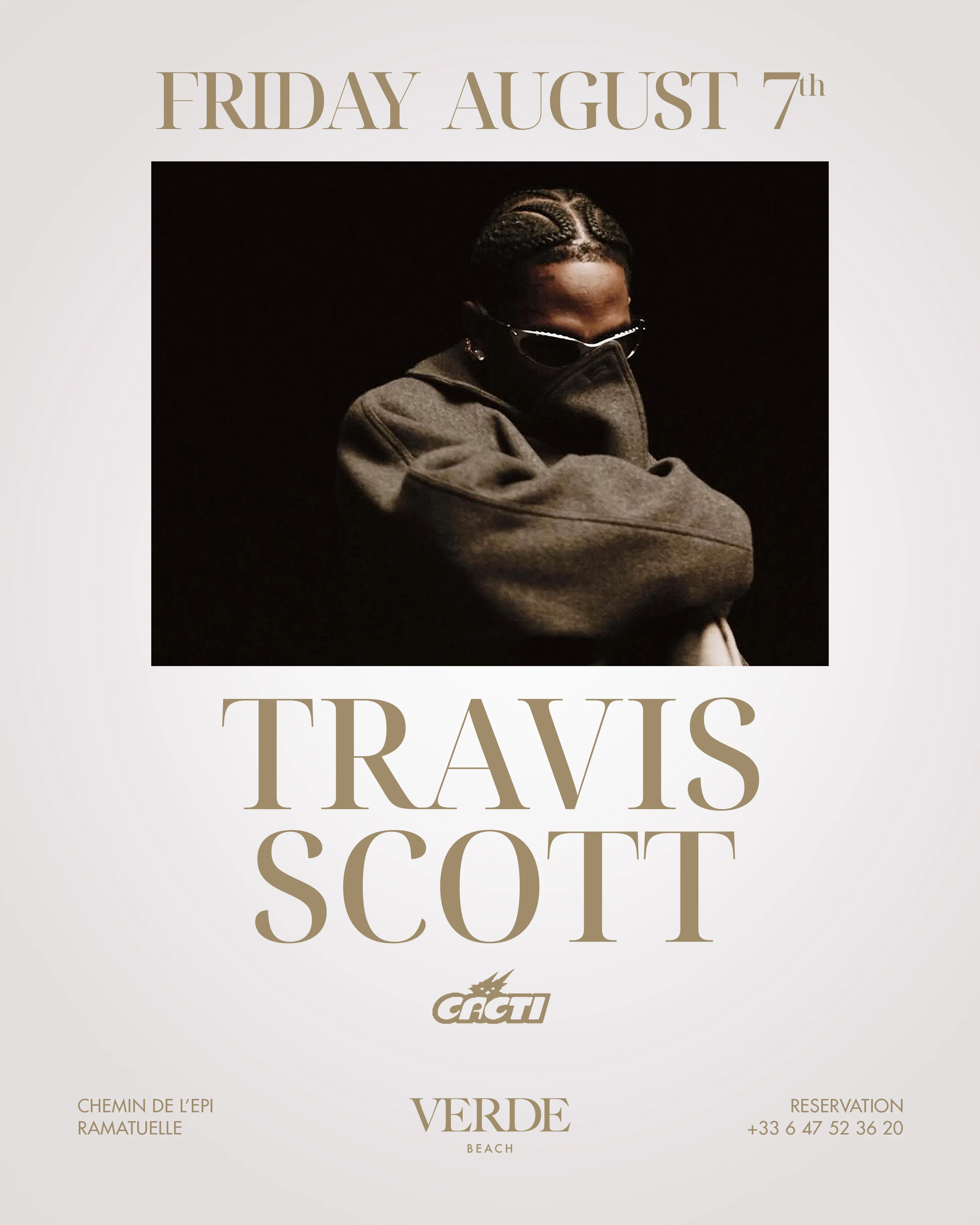 Travis Scott X Verde Beach - Live Performance - August 7th