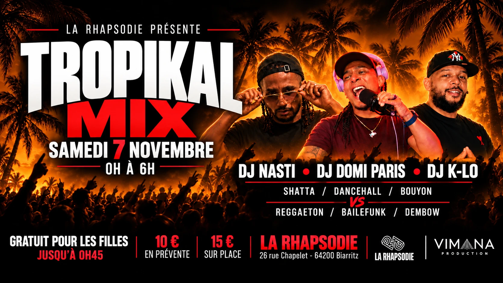 Tropikal MIX : Domi Paris • Nasti • Dj K-Lo