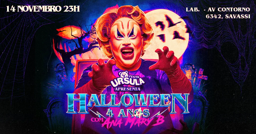 Ursula • Halloween 4 Anos Com Ana Mary B