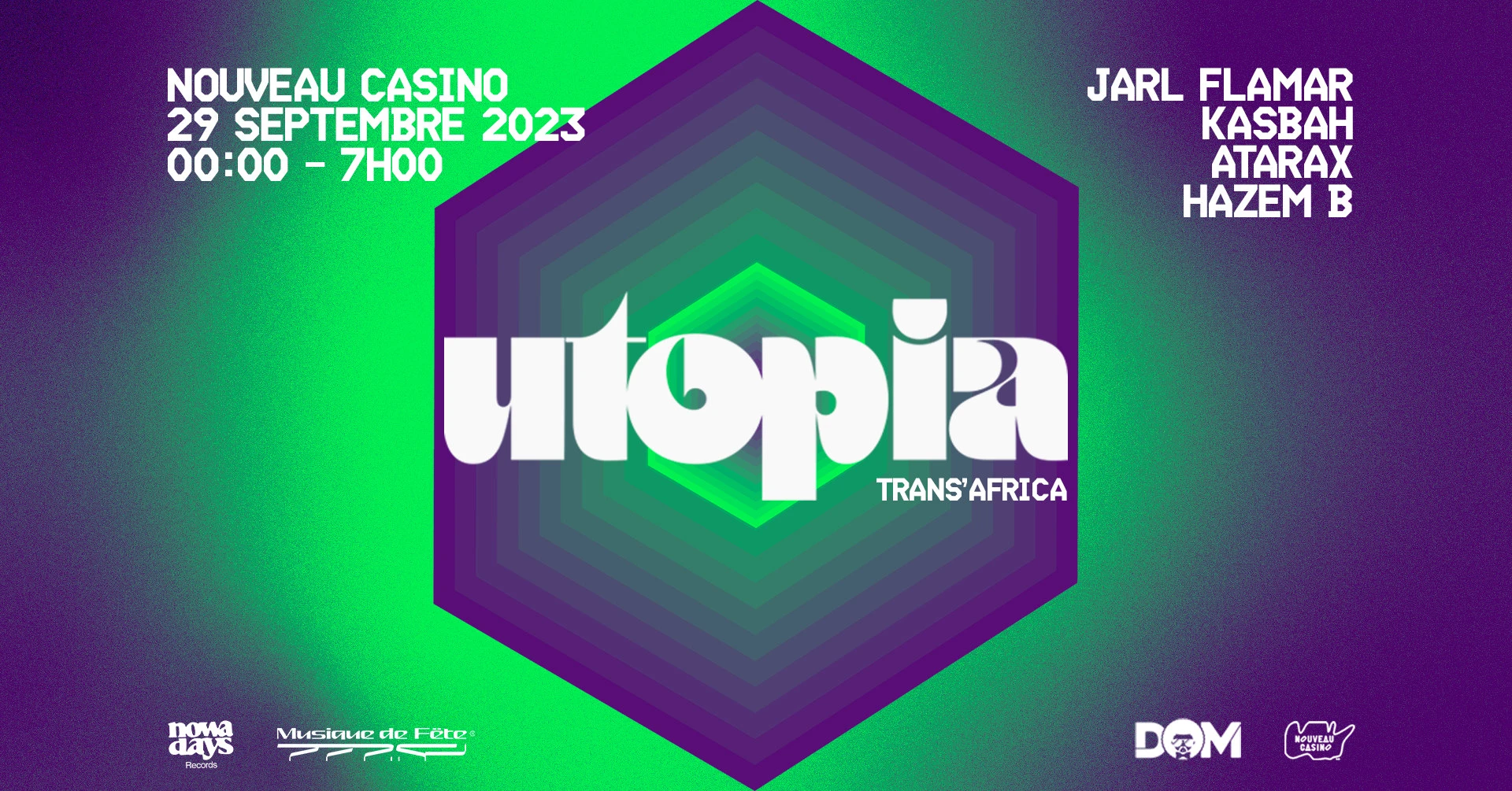 Utopia : Trans’Africa W/ Musique De Fete