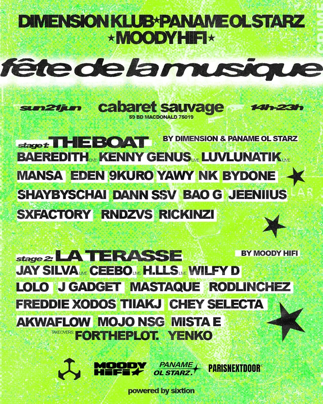 Fête De La Musique Moody Hi-Fi X Dimension X Paname Olstarz