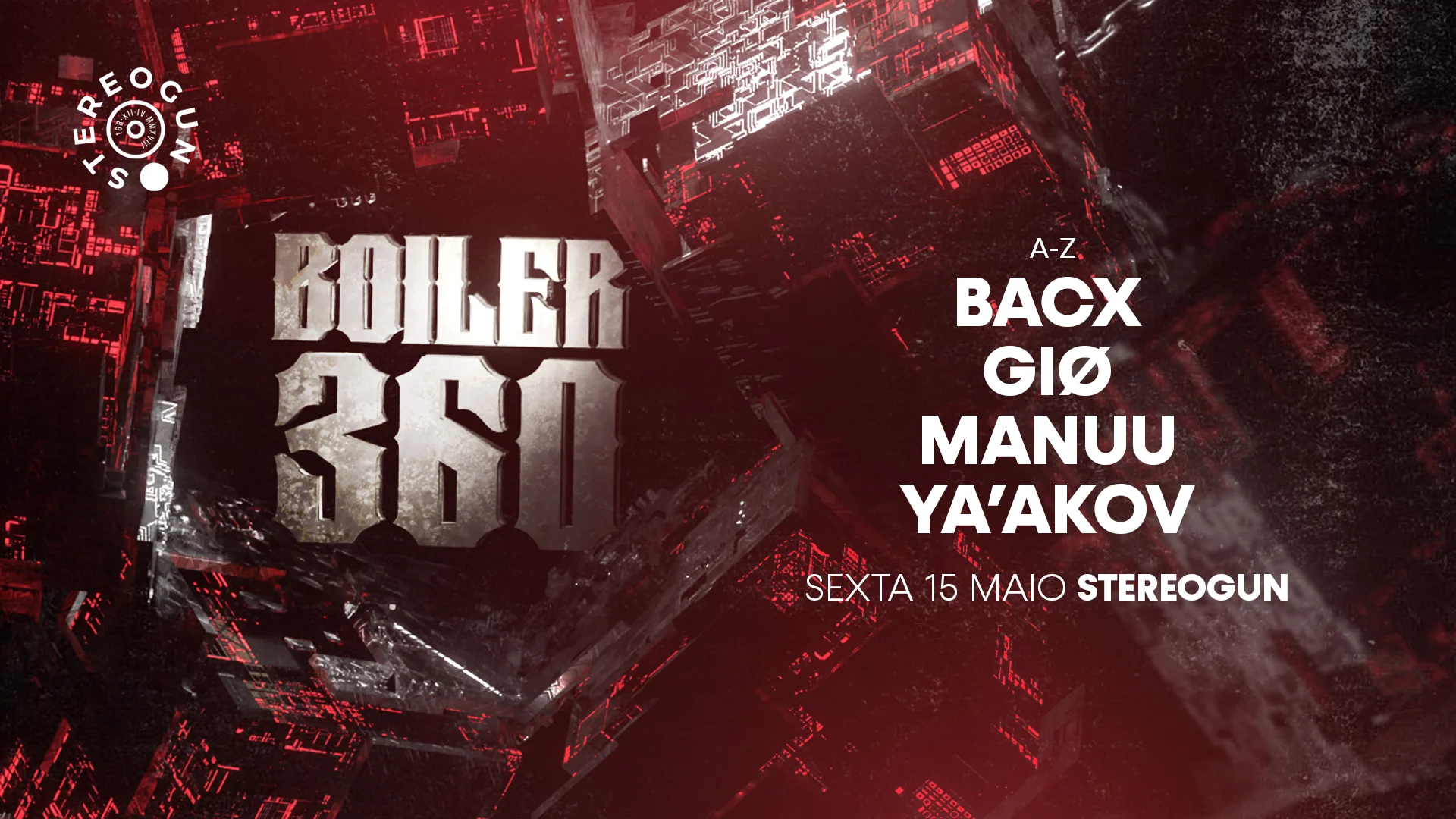 Boiler 360: Schranz & Industrial Na Stereogun