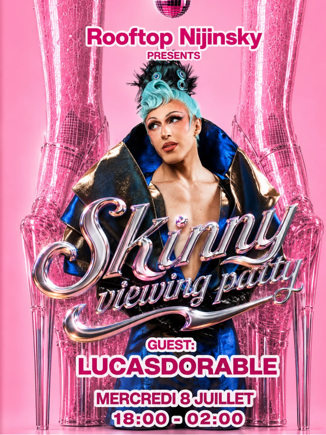 Skinny Viewing And Dj Set Party Drag Race