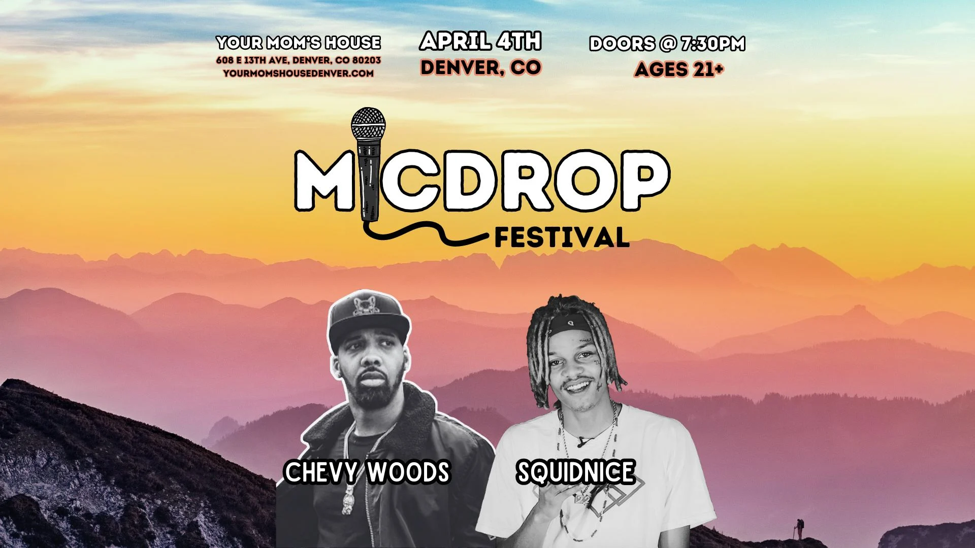 Micdrop Festival - Chevy Woods, Squidnice, Willie Boy