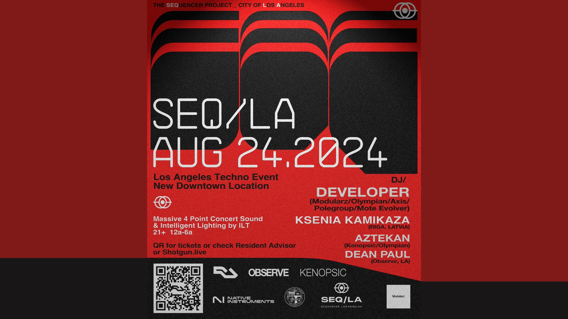 Seq/La Presents: Developer, Aztekan, Ksenia & Dean Paul