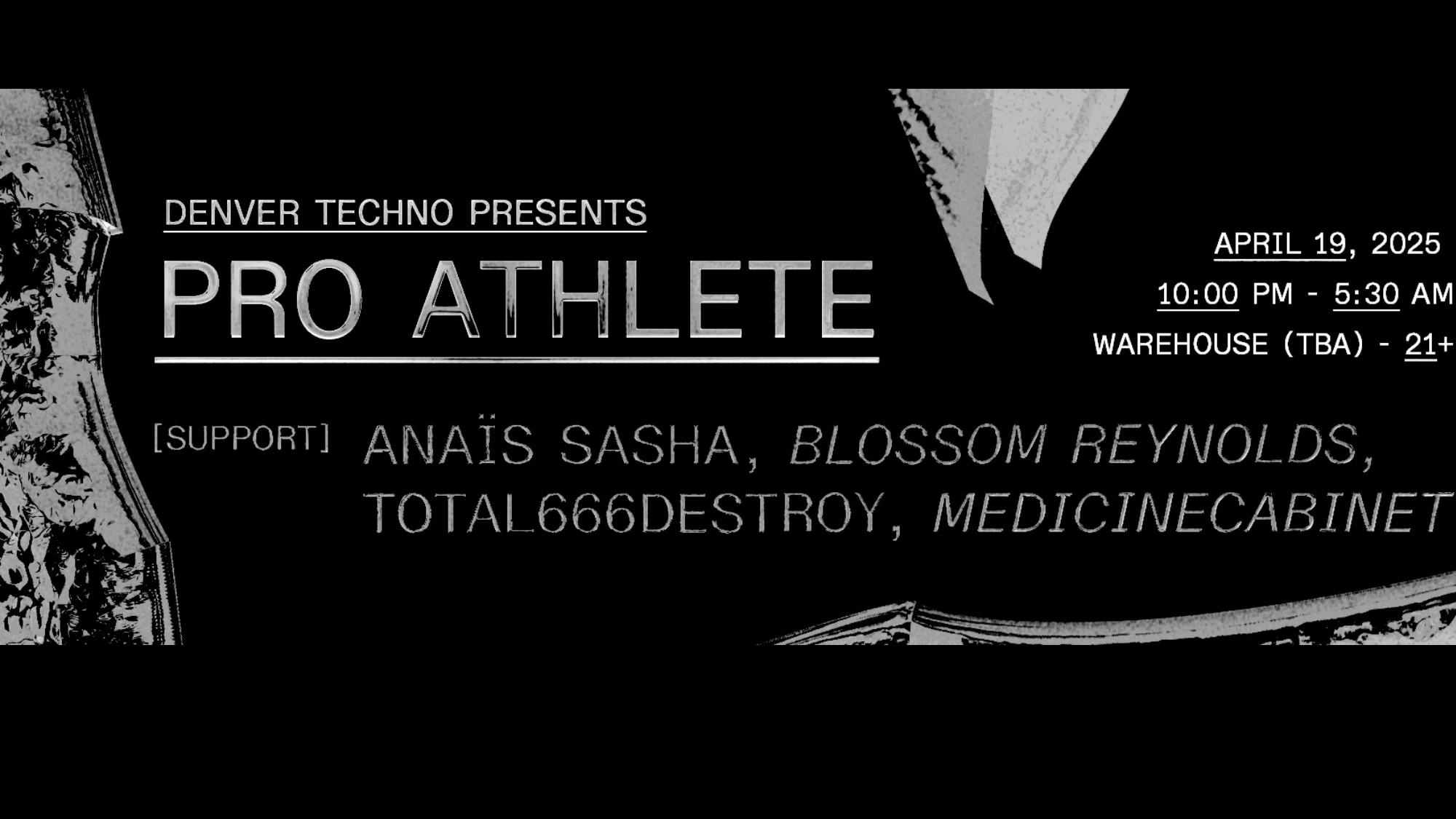 Denver Techno Presents: Pro Athlete