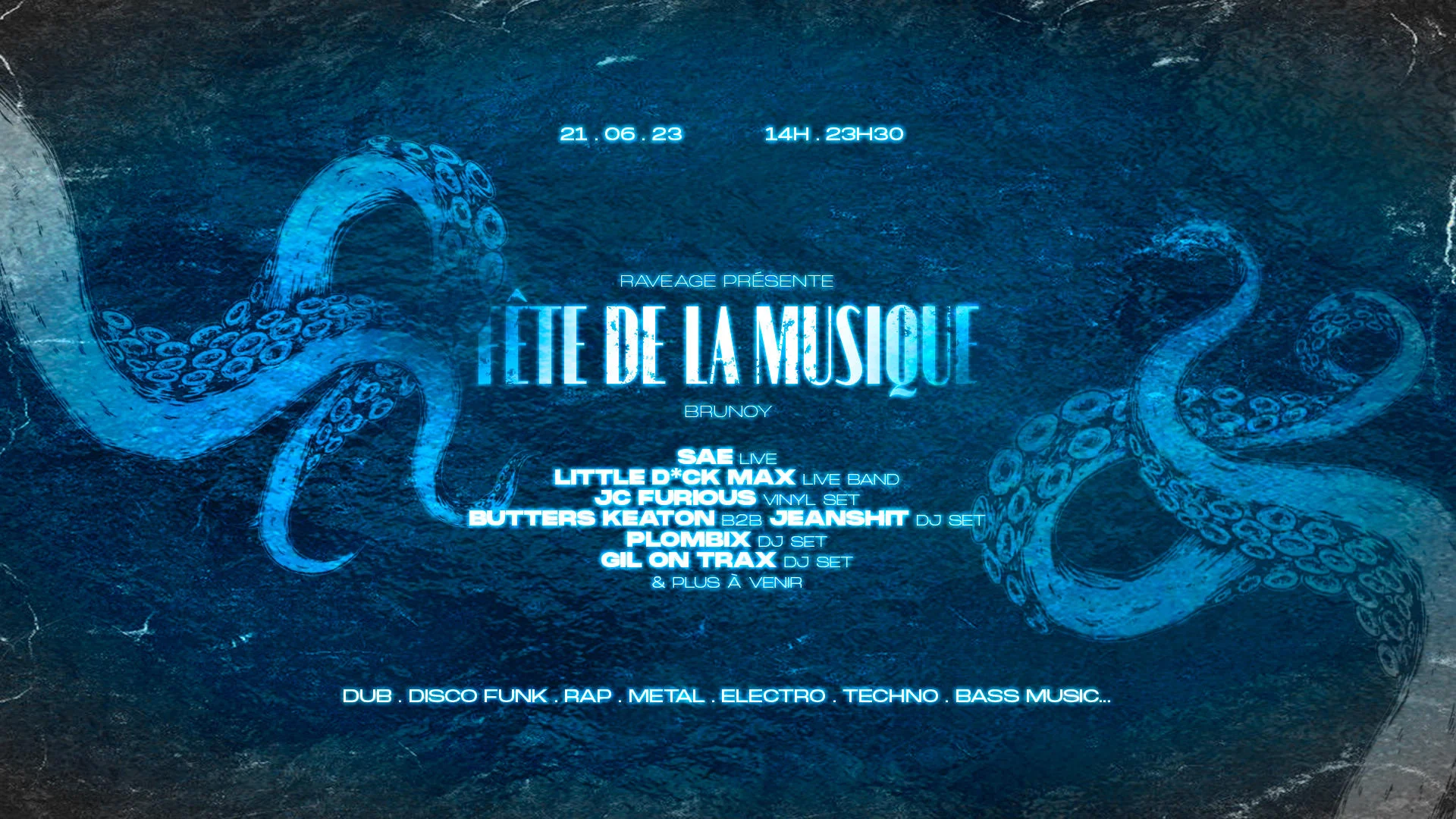Fête De La Musique Brunoy 2023 Techno Bass-Music Disco Funk