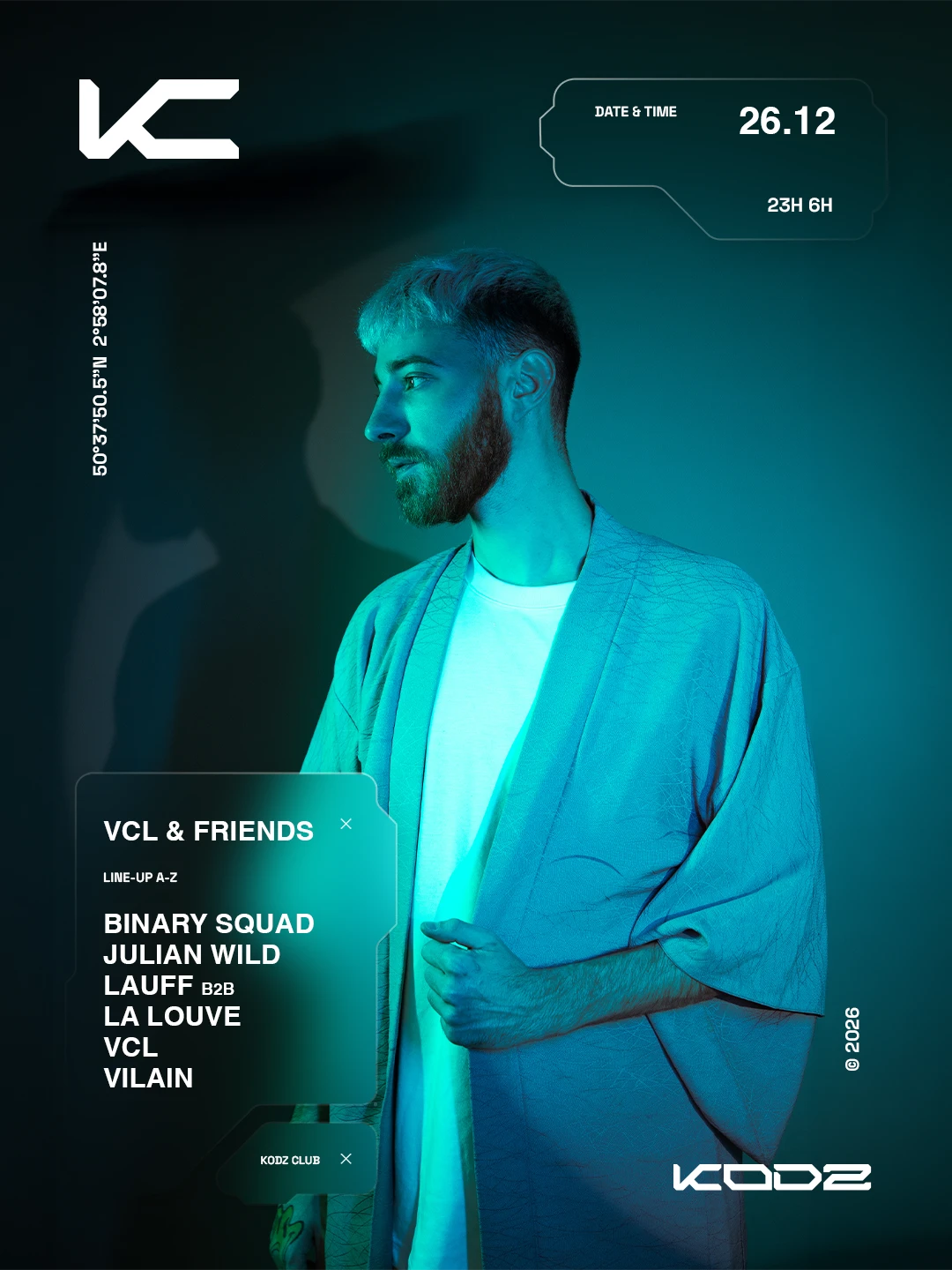 Kodz Presents Vcl & Friends : Vilain, Binary Squad, Läuff...